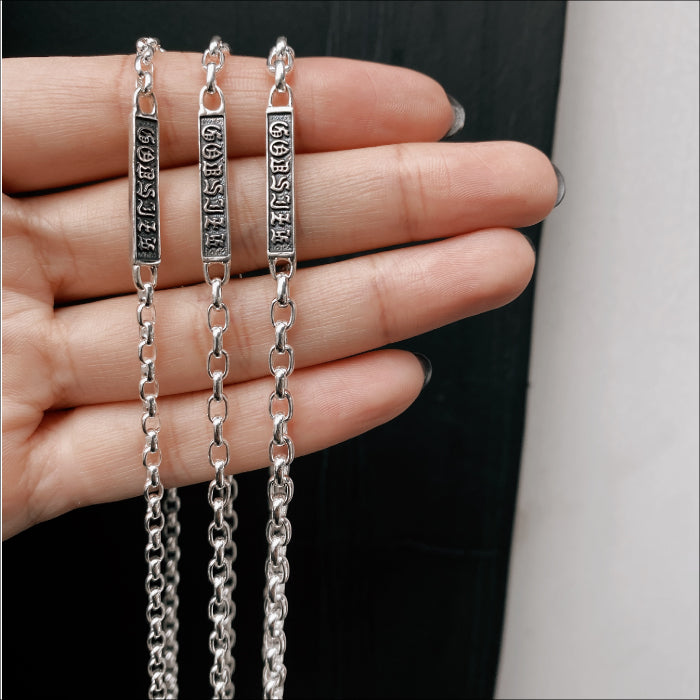 【GODSIZE ゴッドサイズ】GS-01-IDCN CHAIN NECKLACE #1(3mm)  ネックレスチェーン