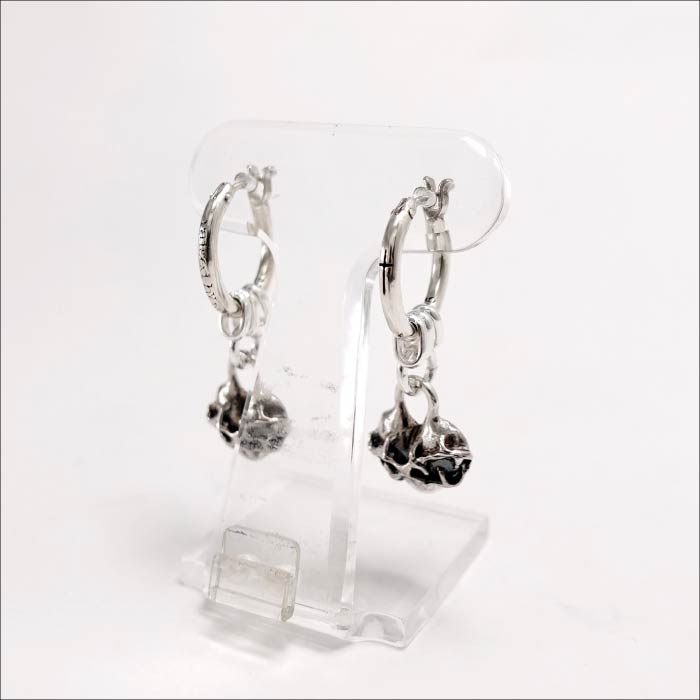 【GODSIZE ゴッドサイズ】 THIN HOOP with OVAL & HEART/1.8mm