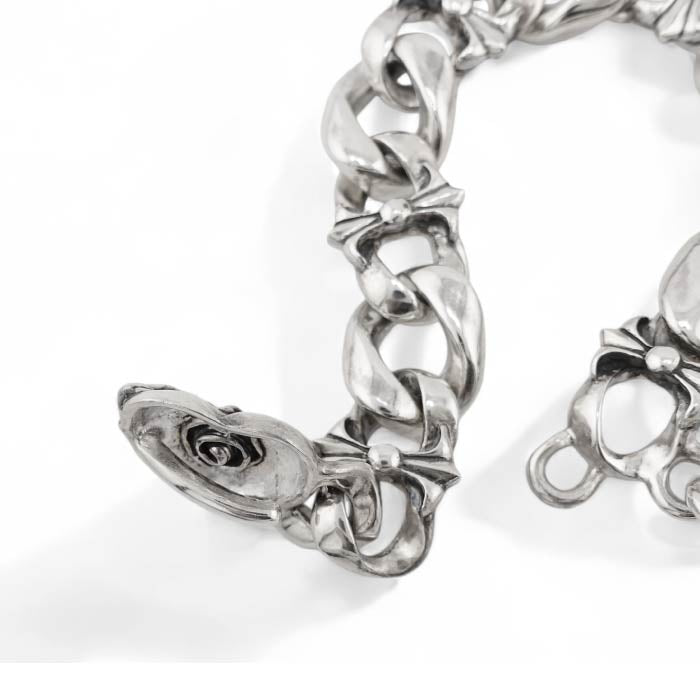 【GODSIZE ゴッドサイズ】GS-BCB-02 #1CHAIN BRACELET [BUTTERFLY] / Combination HEART CLASP バタフライチェーンブレスレット ハート クラスプ