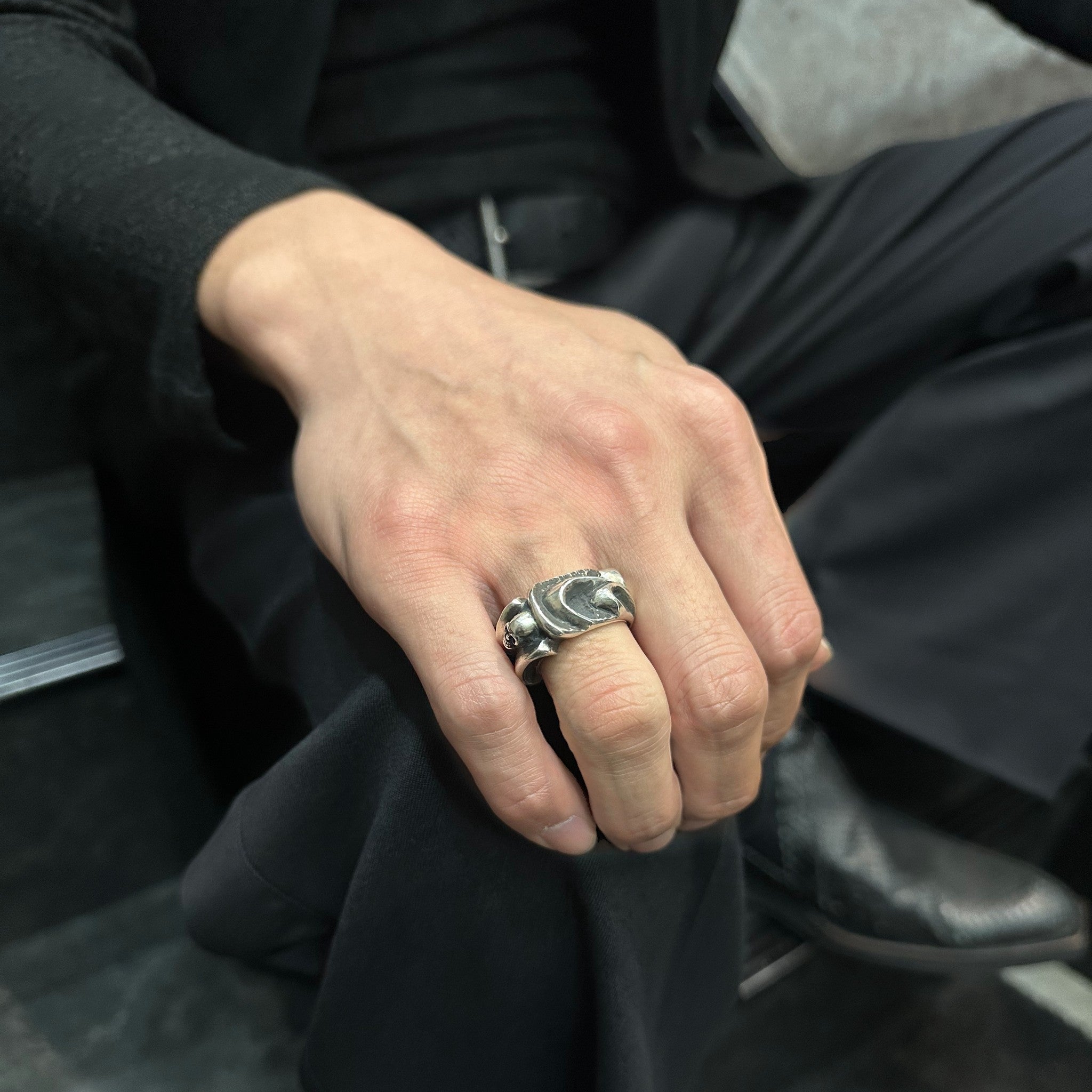 Gaboratory ガボラトリー】Small Gothic Skull ring スモールゴシック