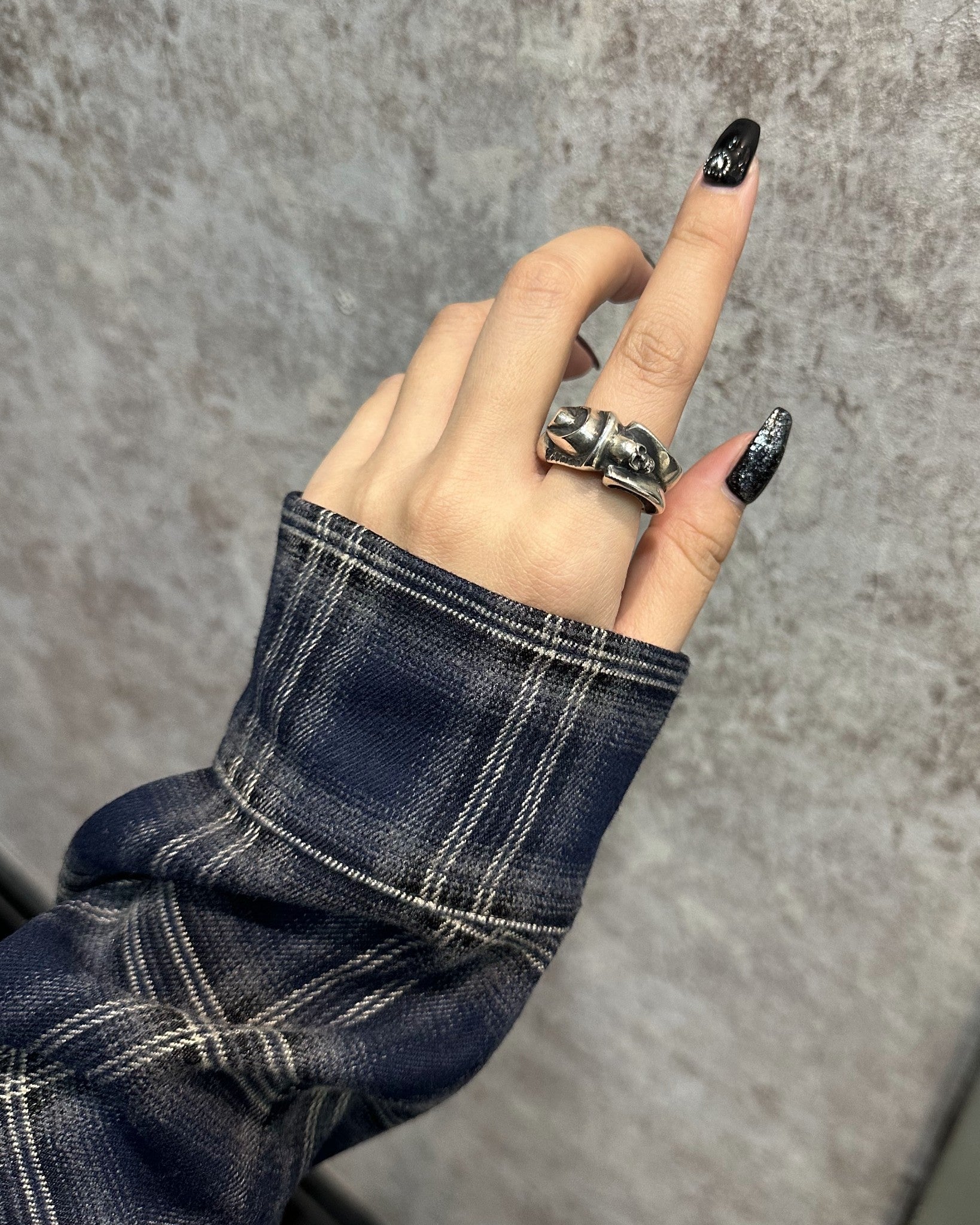 Gaboratory ガボラトリー】Small Gothic Skull ring スモールゴシック