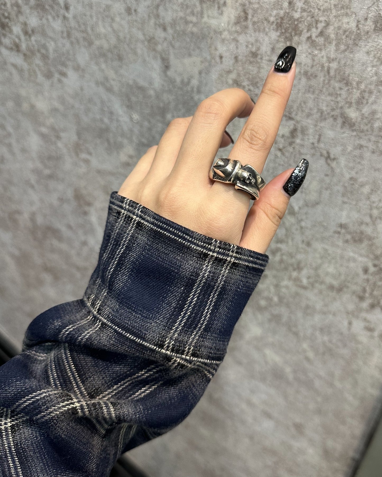 【Gaboratory ガボラトリー】Gothic Skull ring ゴシックスカルリング