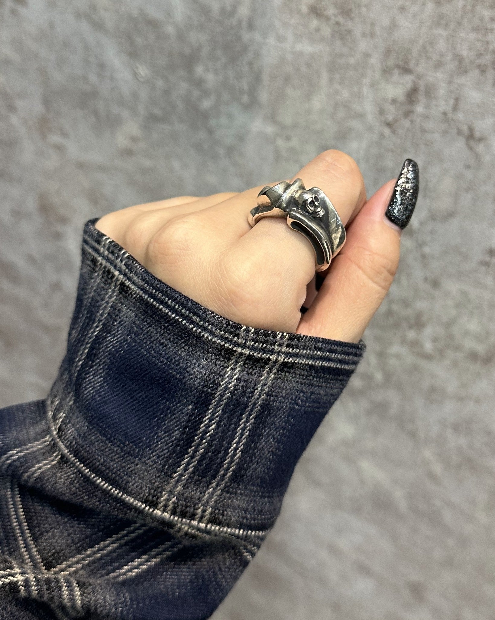 Gaboratory ガボラトリー】Small Gothic Skull ring スモールゴシック