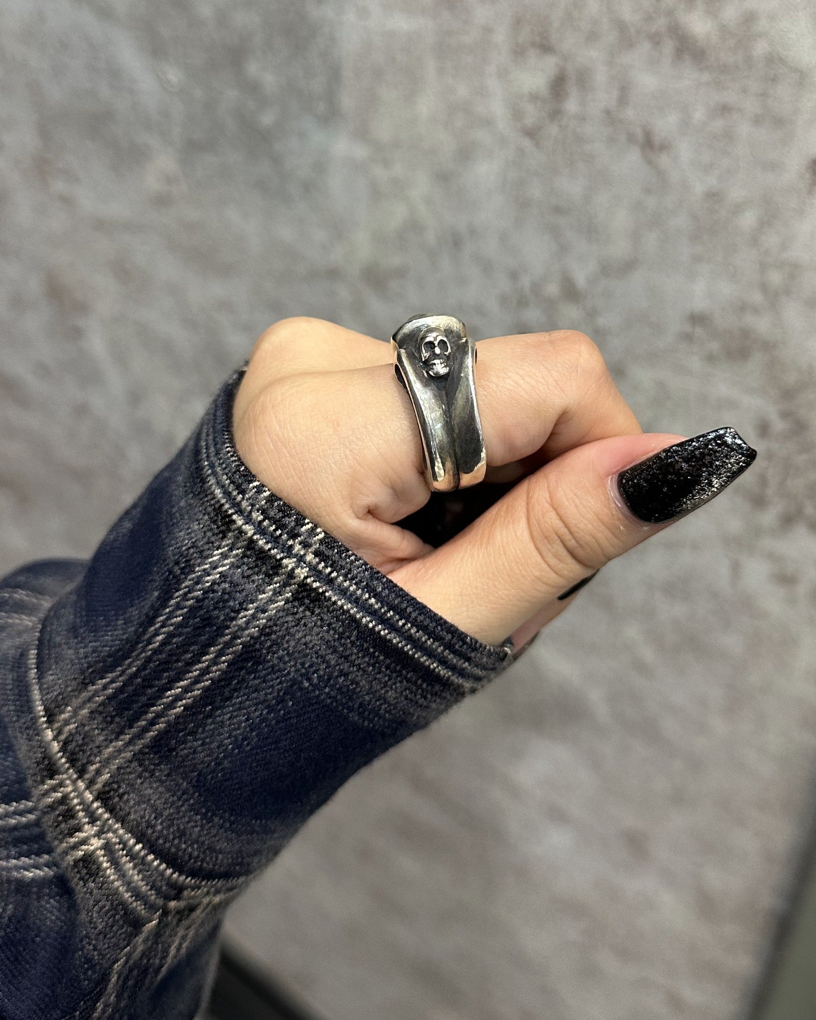 Gaboratory ガボラトリー】Small Gothic Skull ring スモールゴシック