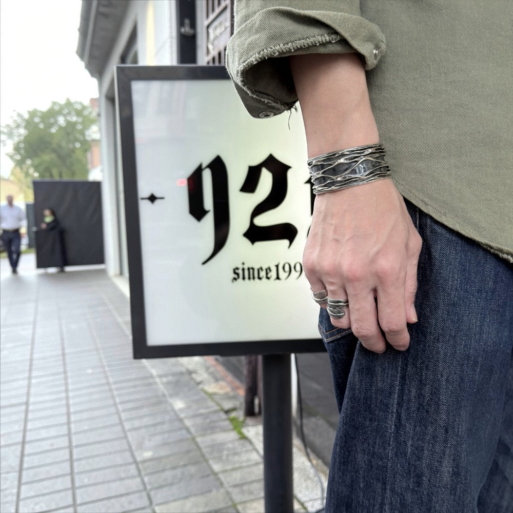 【NAVAJO INDIAN JEWELRY】Silver Bangle -01
