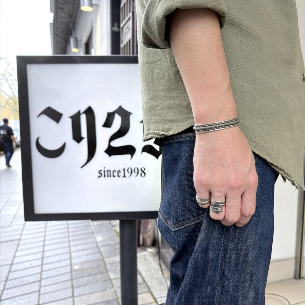 【NAVAJO INDIAN JEWELRY】Silver Bangle -NN20246