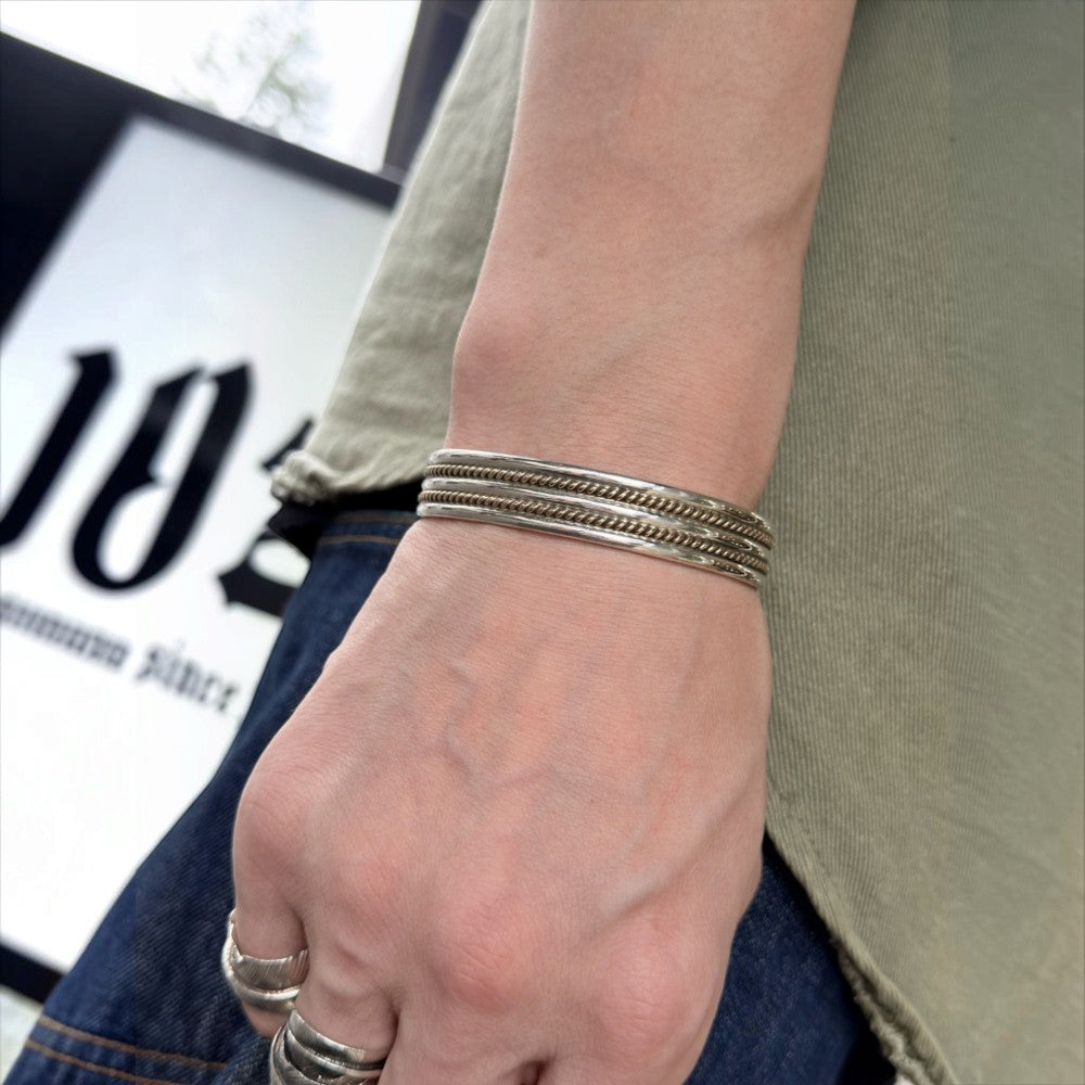 【NAVAJO INDIAN JEWELRY】Silver Bangle -0059-12KGF