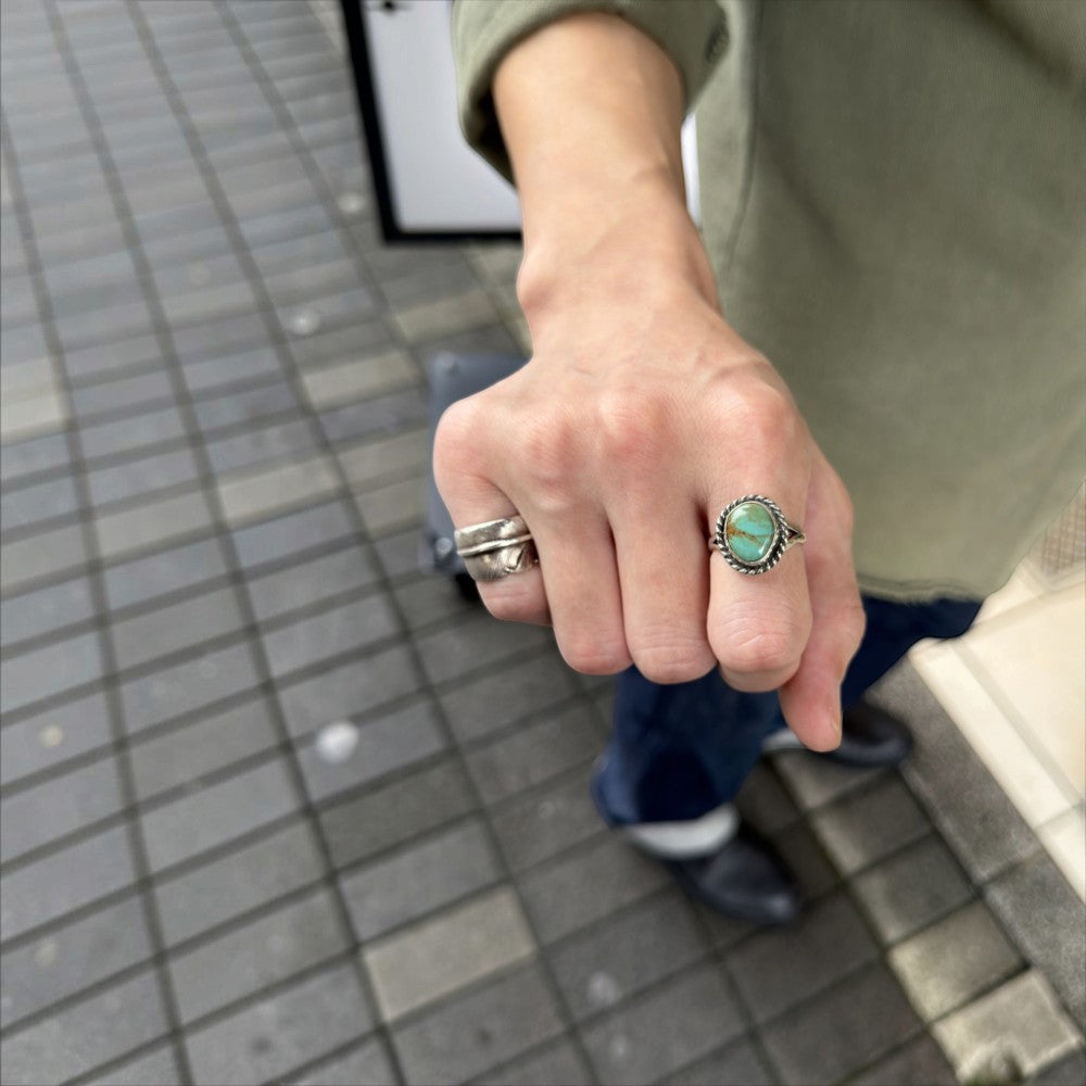 【NAVAJO INDIAN JEWELRY】Silver Ring - 09／22号