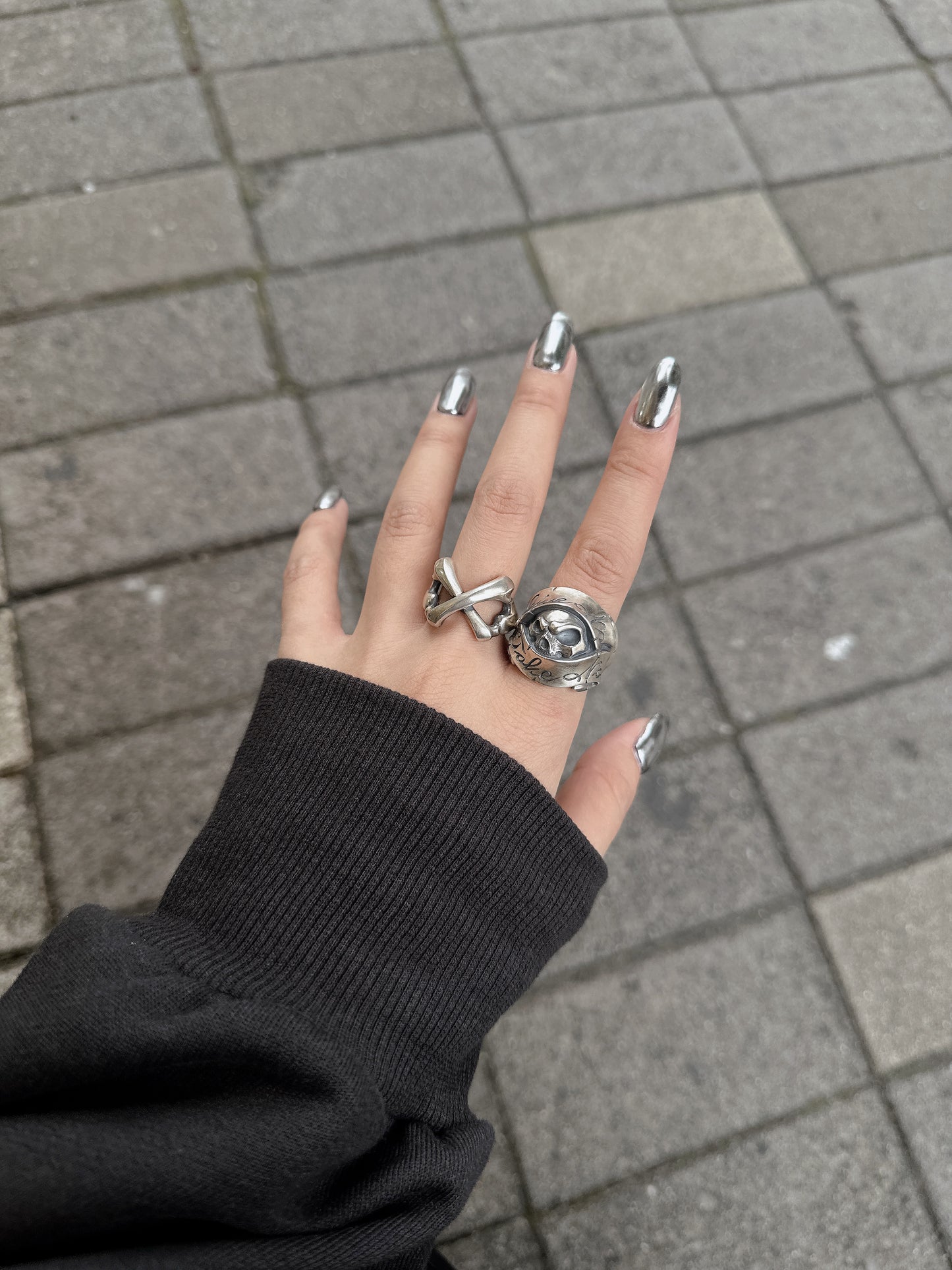 【Rat Race ラットレース】GTSR-２ Give No Take No Skull Ring 2 ギブノーテイクノースカルリング２