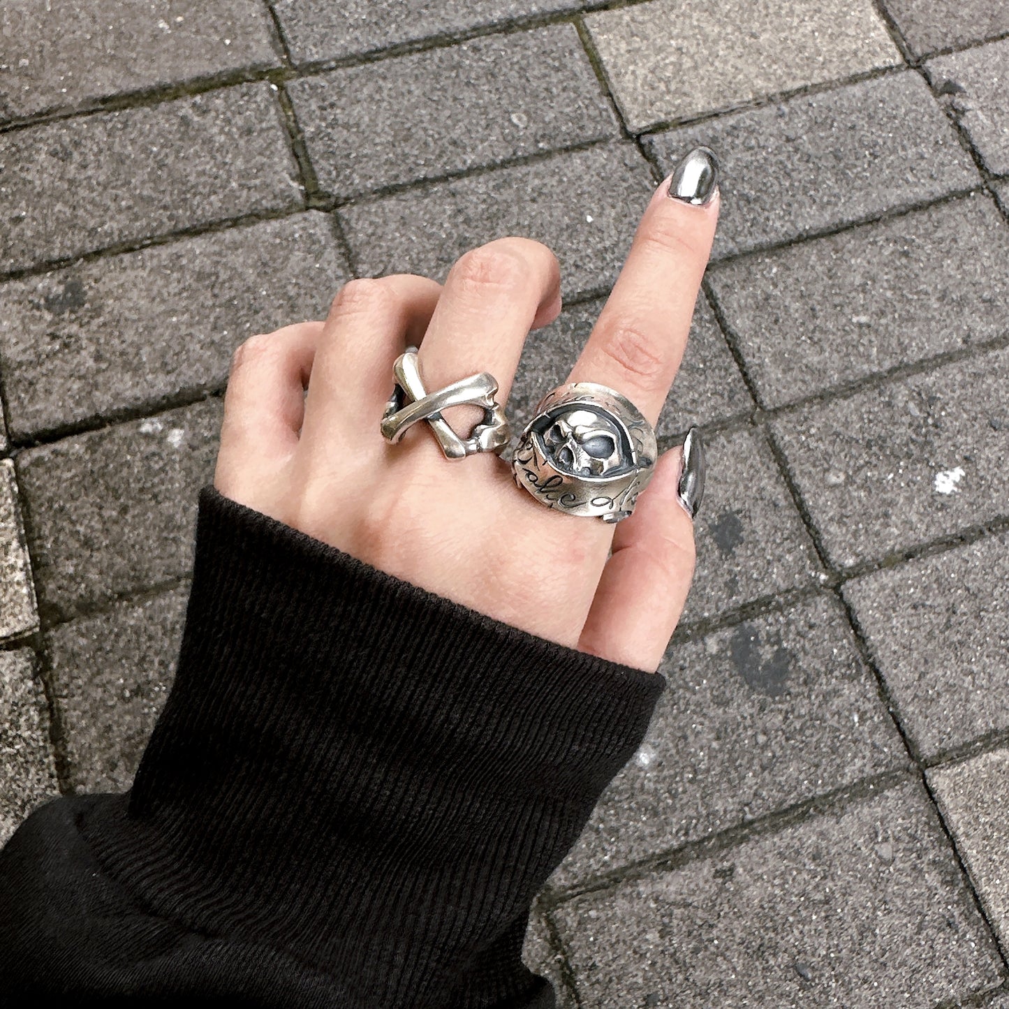 【Rat Race ラットレース】GTSR-２ Give No Take No Skull Ring 2 ギブノーテイクノースカルリング２