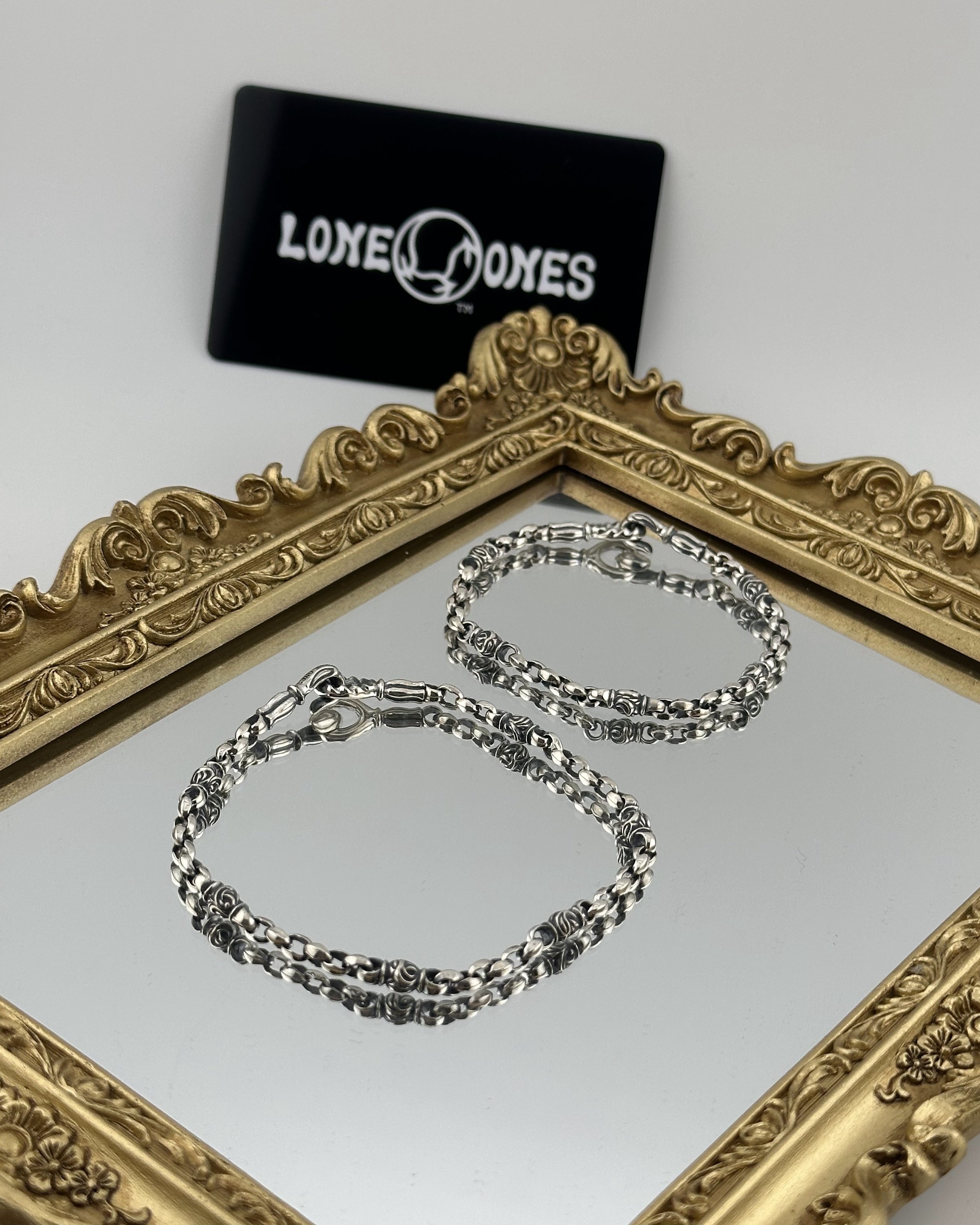 LONE ONES ロンワンズ】MFNH-0006L Mini Silk Eagle Chain Bracelet