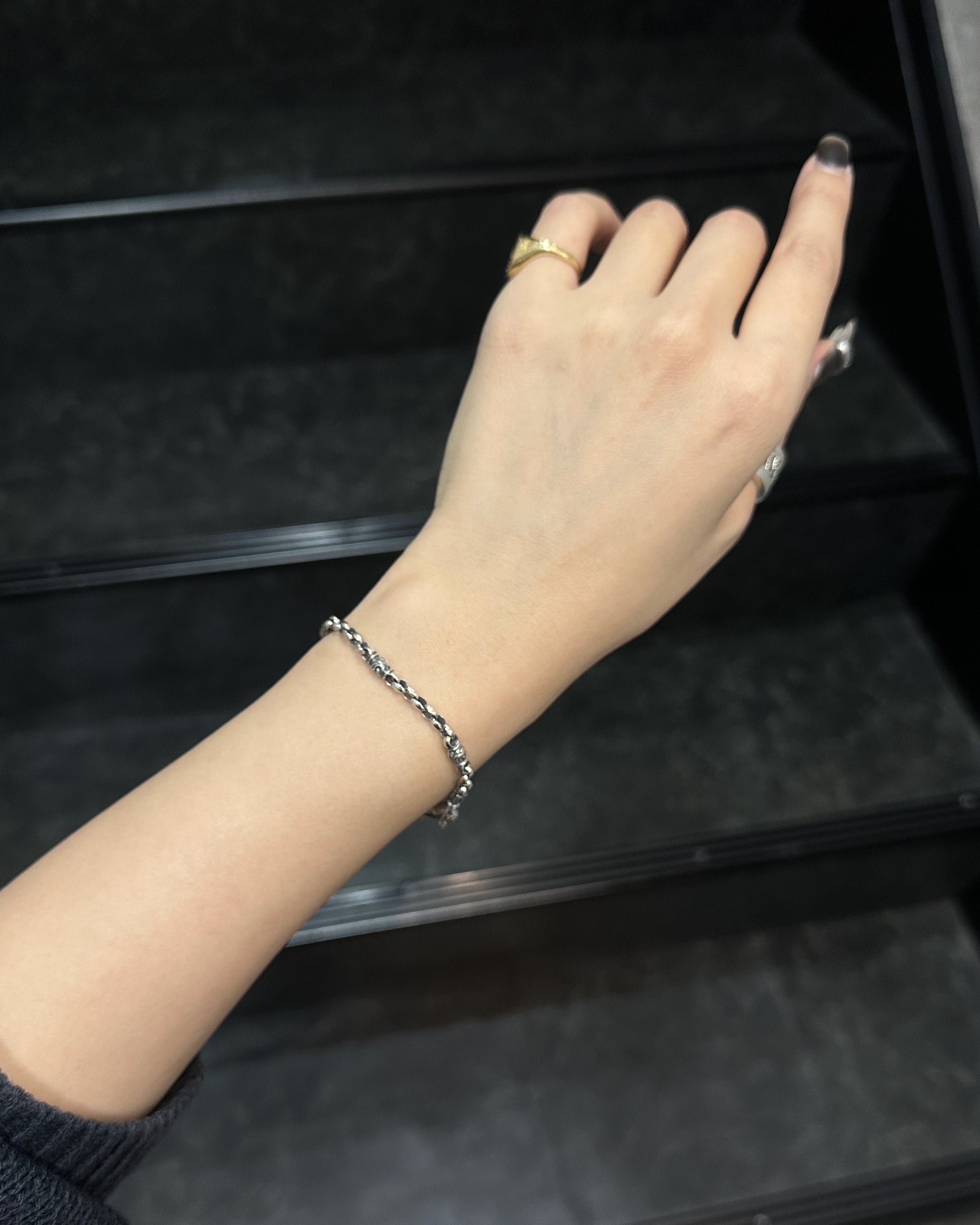 LONE ONES ロンワンズ】MFNH-0006L Mini Silk Eagle Chain Bracelet