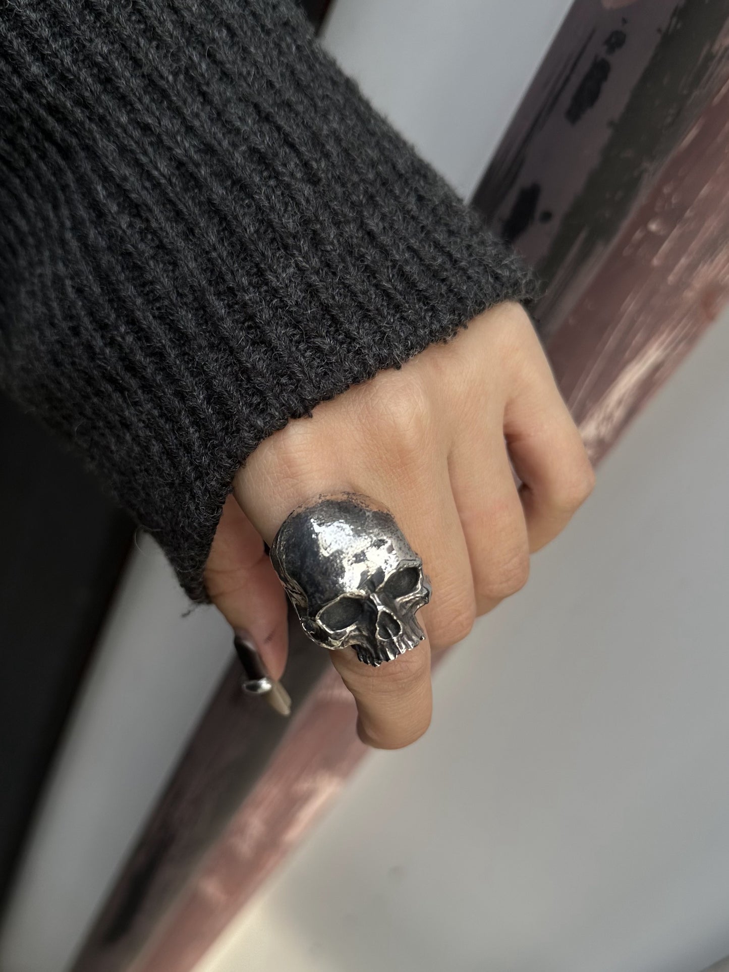 【CRAZY PIG DESIGNS クレイジーピッグデザインズ】NO.1025 XX OSSUARY SKULL RING