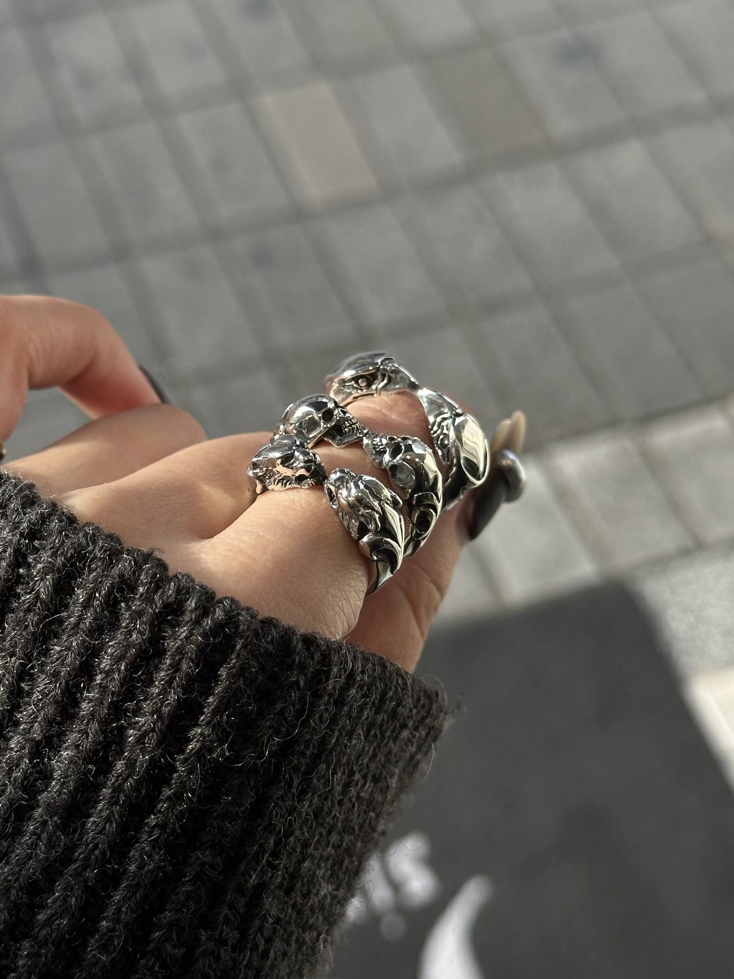 【CRAZY PIG DESIGNS クレイジーピッグデザインズ】NO.675 TWO TIGER HEADS RING