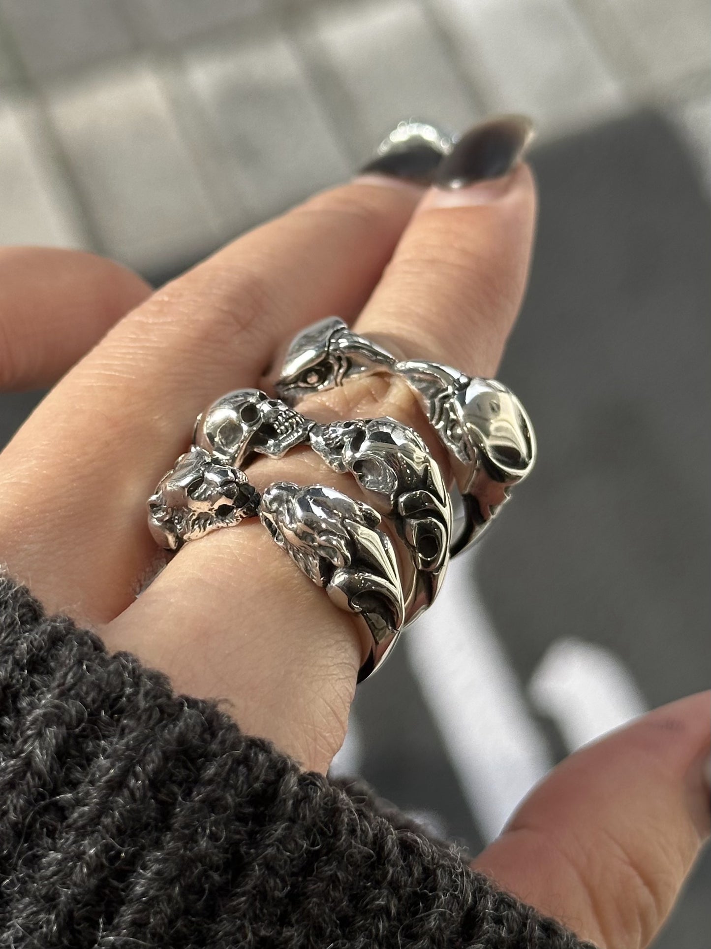 【CRAZY PIG DESIGNS クレイジーピッグデザインズ】NO.675 TWO TIGER HEADS RING