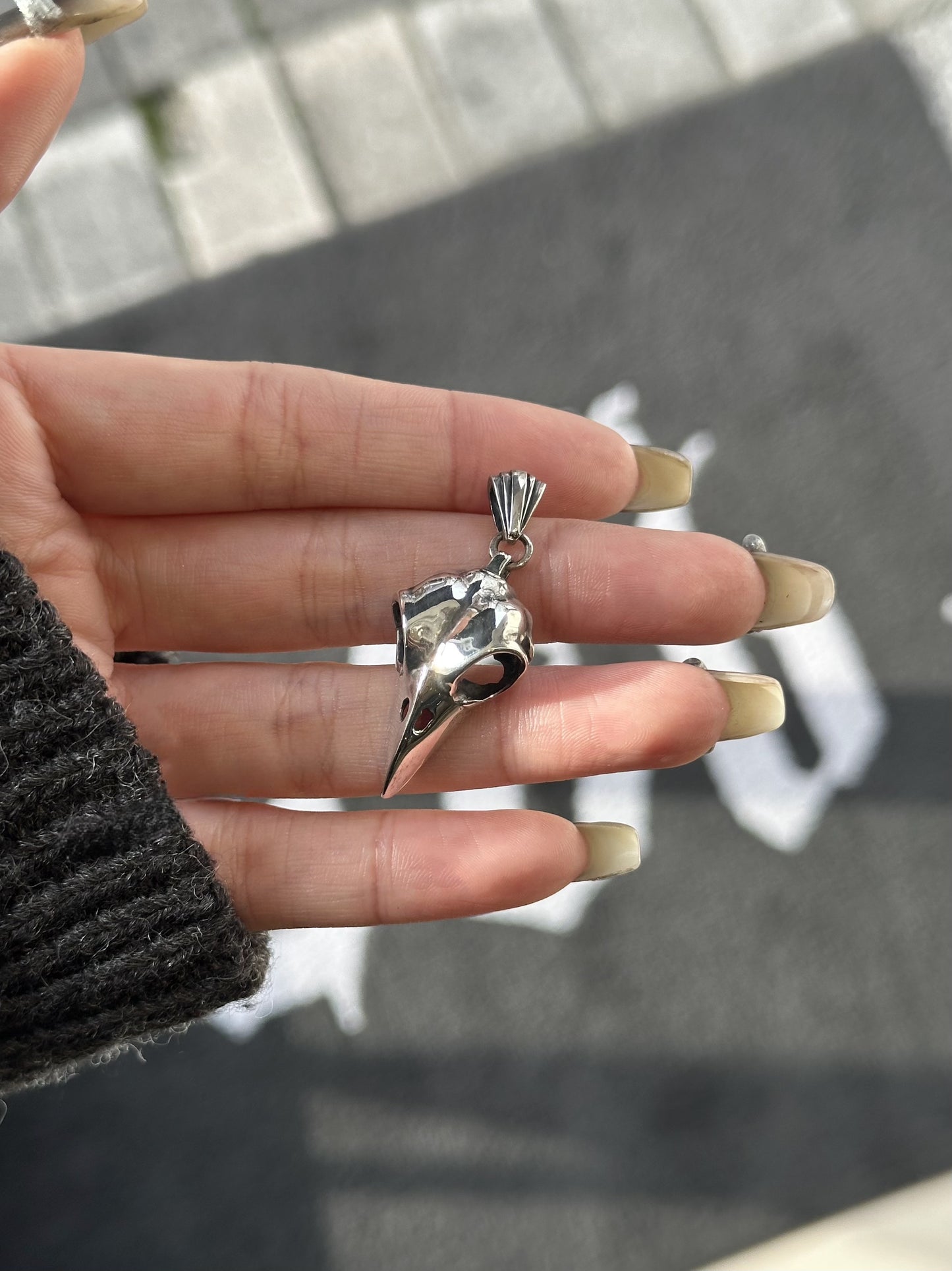 【CRAZY PIG DESIGNS クレイジーピッグデザインズ】NO.17 BIRD SKULL PENDANT - MEDIUM