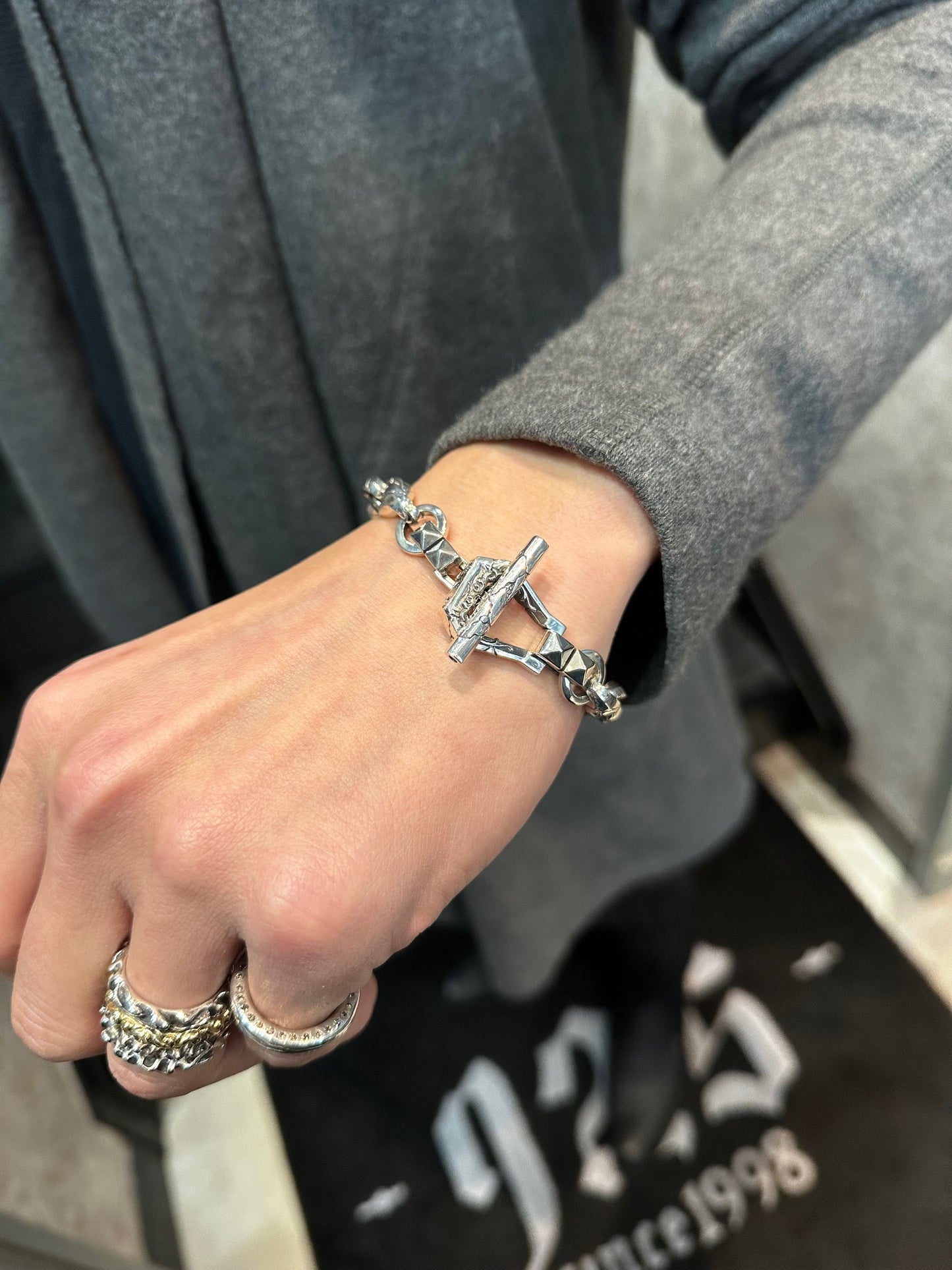 【F.A.L フー・オール・ラフ】FA-B-0043 R.I.Pクラシックチェーンブレスレット