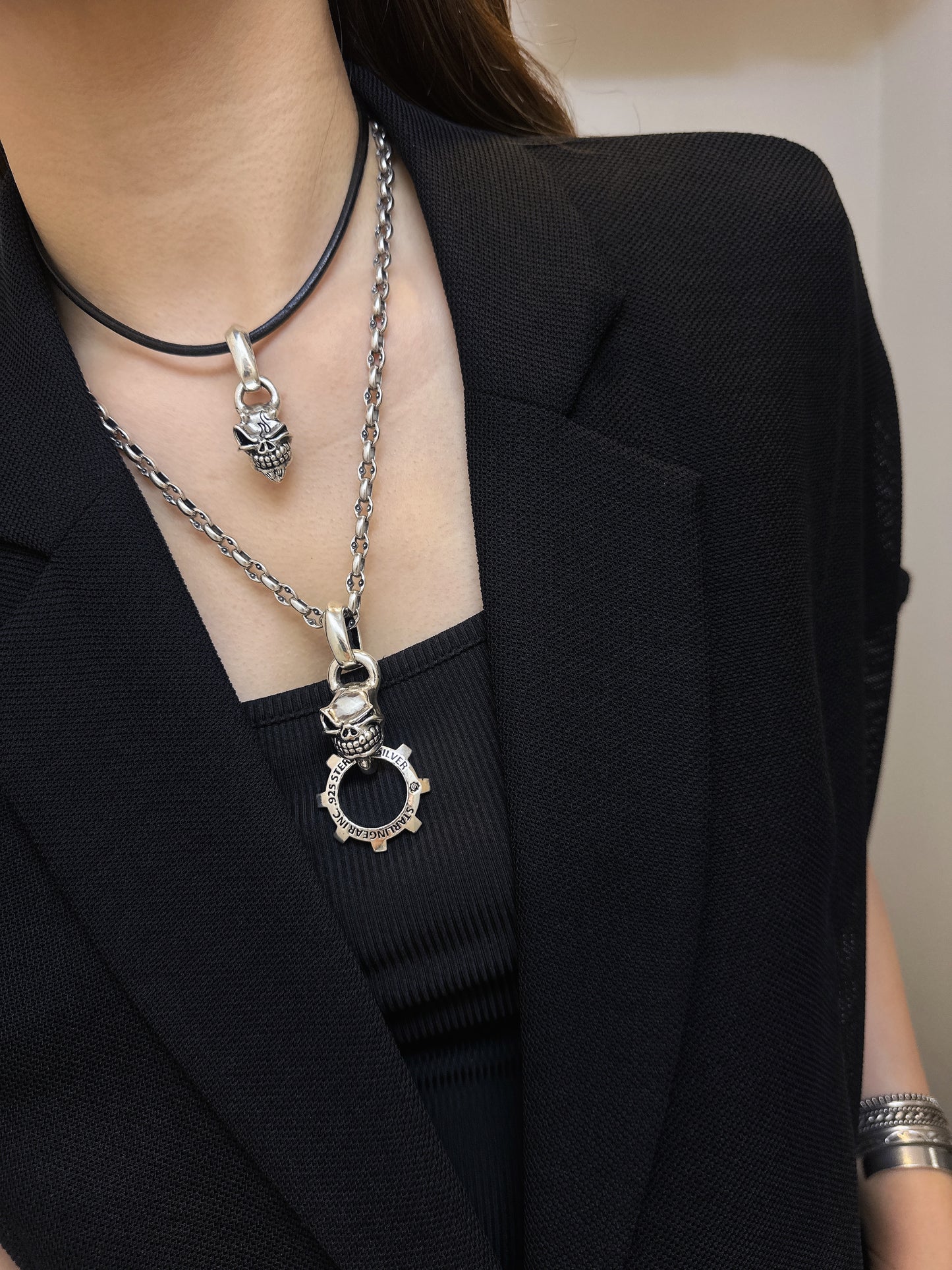 【STARLINGEAR スターリンギア】STP004-Devil  マイクロスカルペンダント デビル