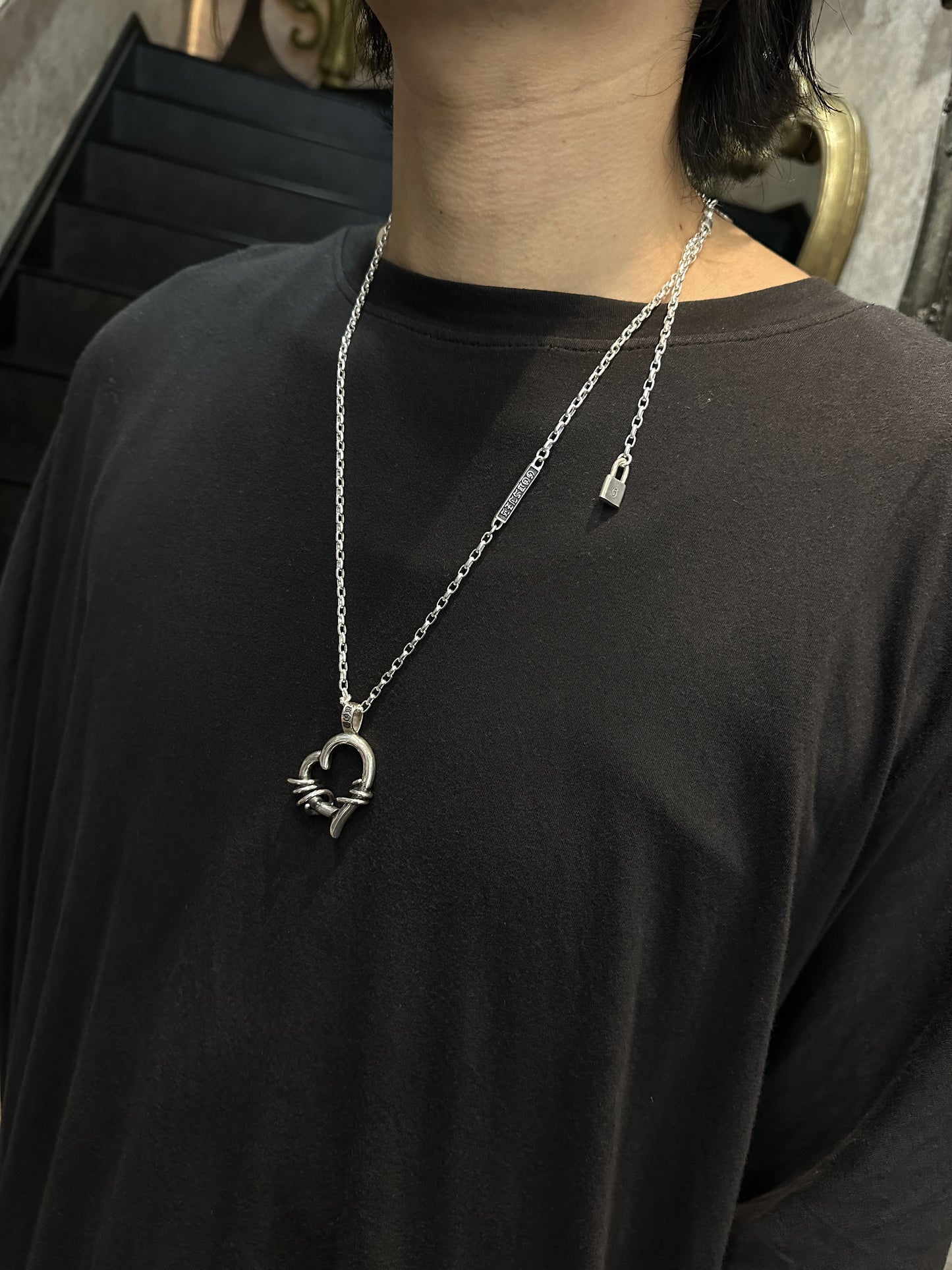 【GODSIZE ゴッドサイズ】 GS-675PD THORNY HEART PENDANT / ソーニーハートペンダント