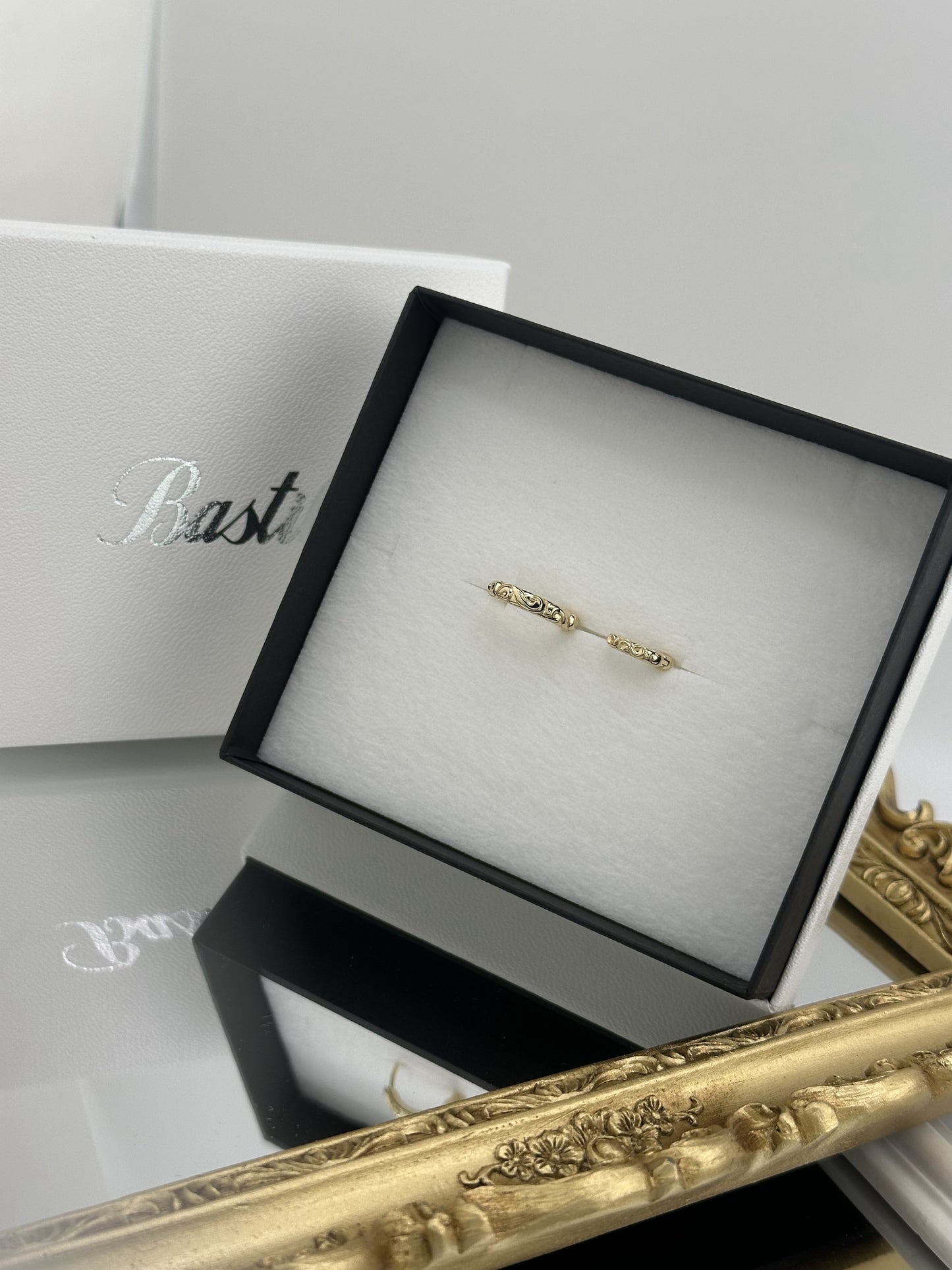 【Bastille バスティーユ】BHAE-034 : ambre ressort -K18YG：L アンバールソール ピアス