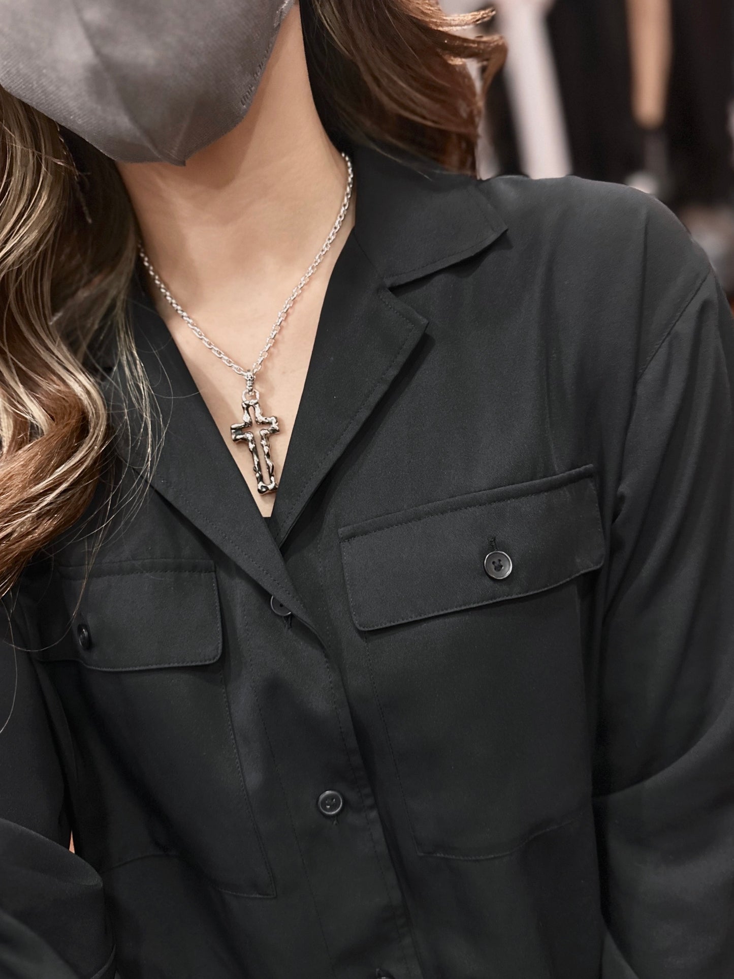 【GODSIZE ゴッドサイズ】GS666PD／OPEN CROSS LARGE Pendant オープンクロス ペンダント