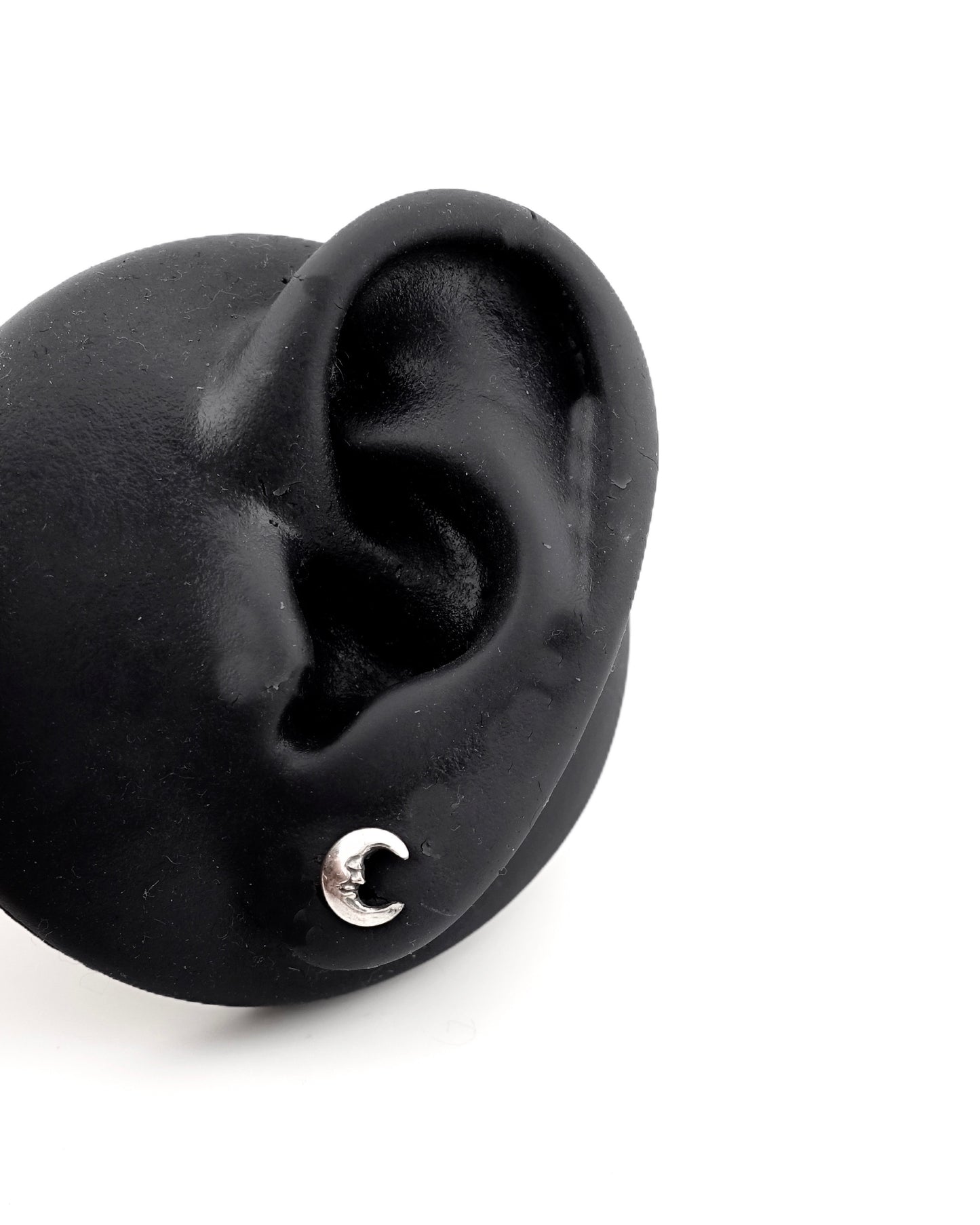 【CRAZY PIG DESIGNS クレイジーピッグデザインズ】NO.217 MOON STUD EARRING - FACE