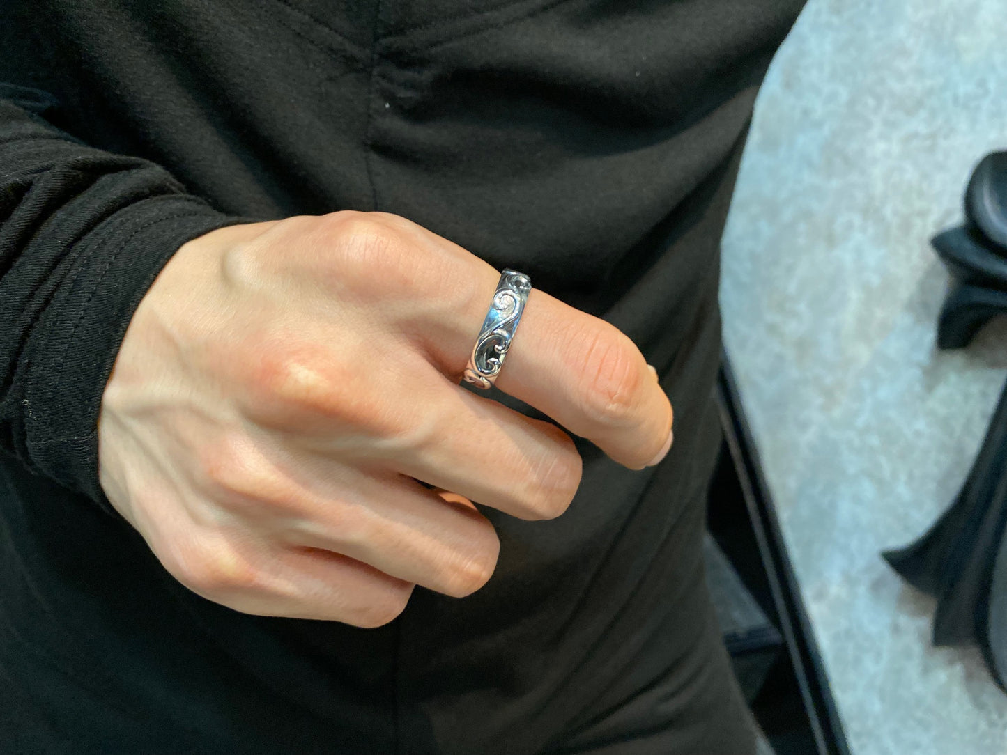 【Bastille バスティーユ】BHAR-008：Ambre paire Ring アンバーペールリング