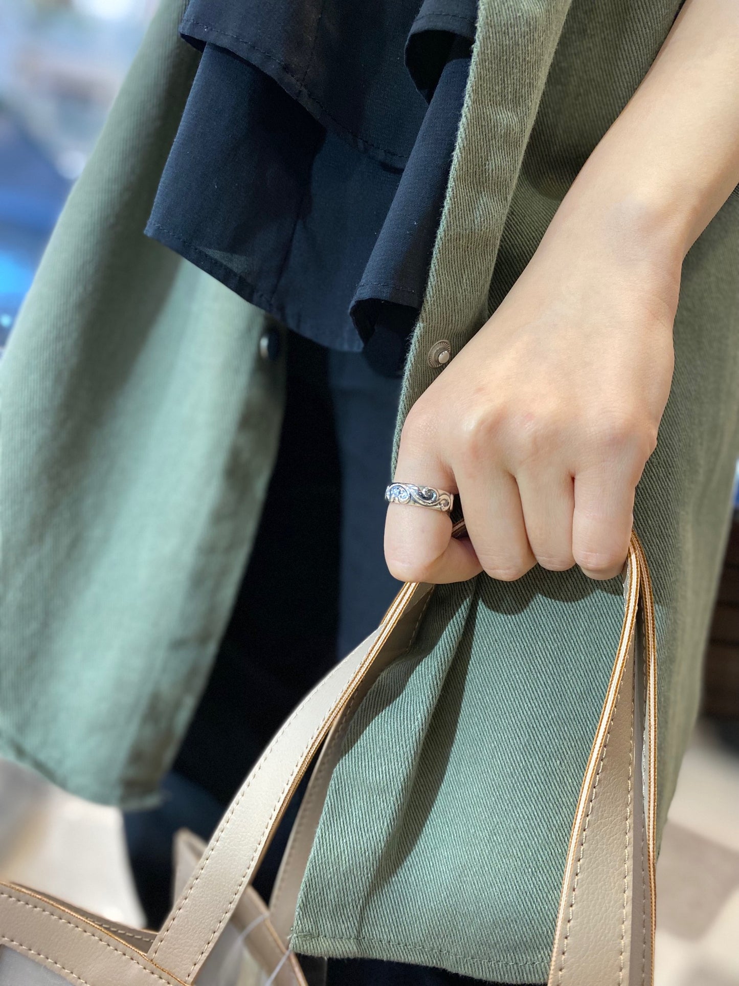 【Bastille バスティーユ】BHAR-008：Ambre paire Ring アンバーペールリング