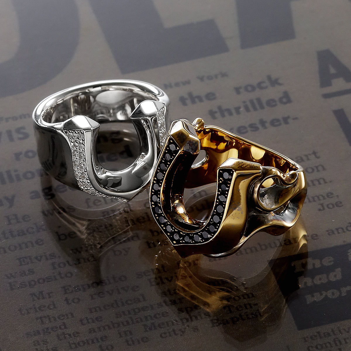 【King Limo キングリモ】KLR14CZ：HIGH ROLLER RING-PAVE ハイローラーリング