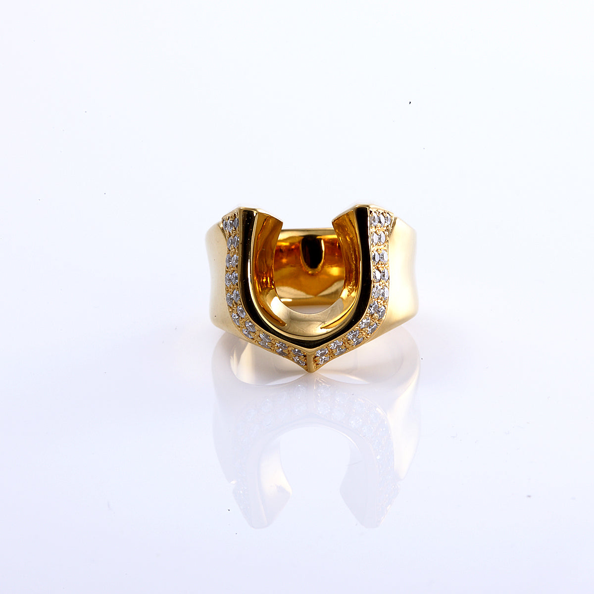 【King Limo キングリモ】KLR14GCZ：HIGH ROLLER RING-PAVE ハイローラーリング