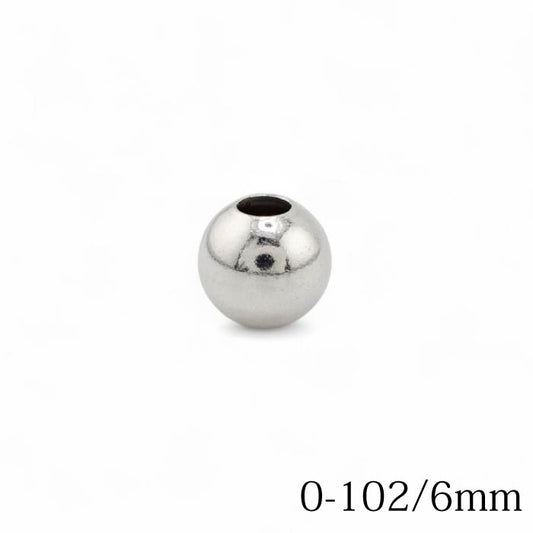 【FIRST ARROW’s ファーストアローズ】O-102/6mm シルバービーズ