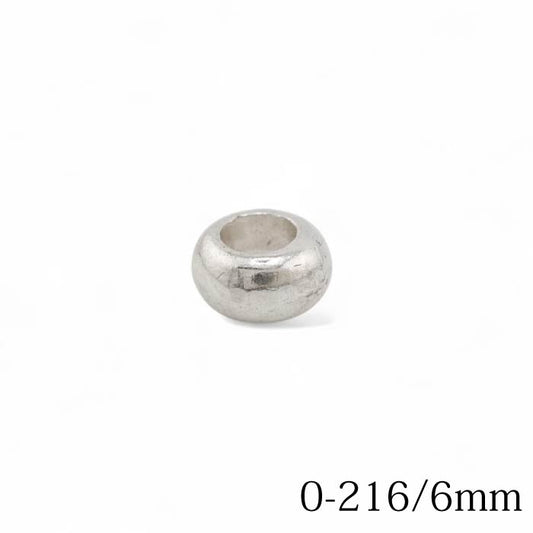 【FIRST ARROW’s ファーストアローズ】O-216/6mm 無垢シルバービーズ