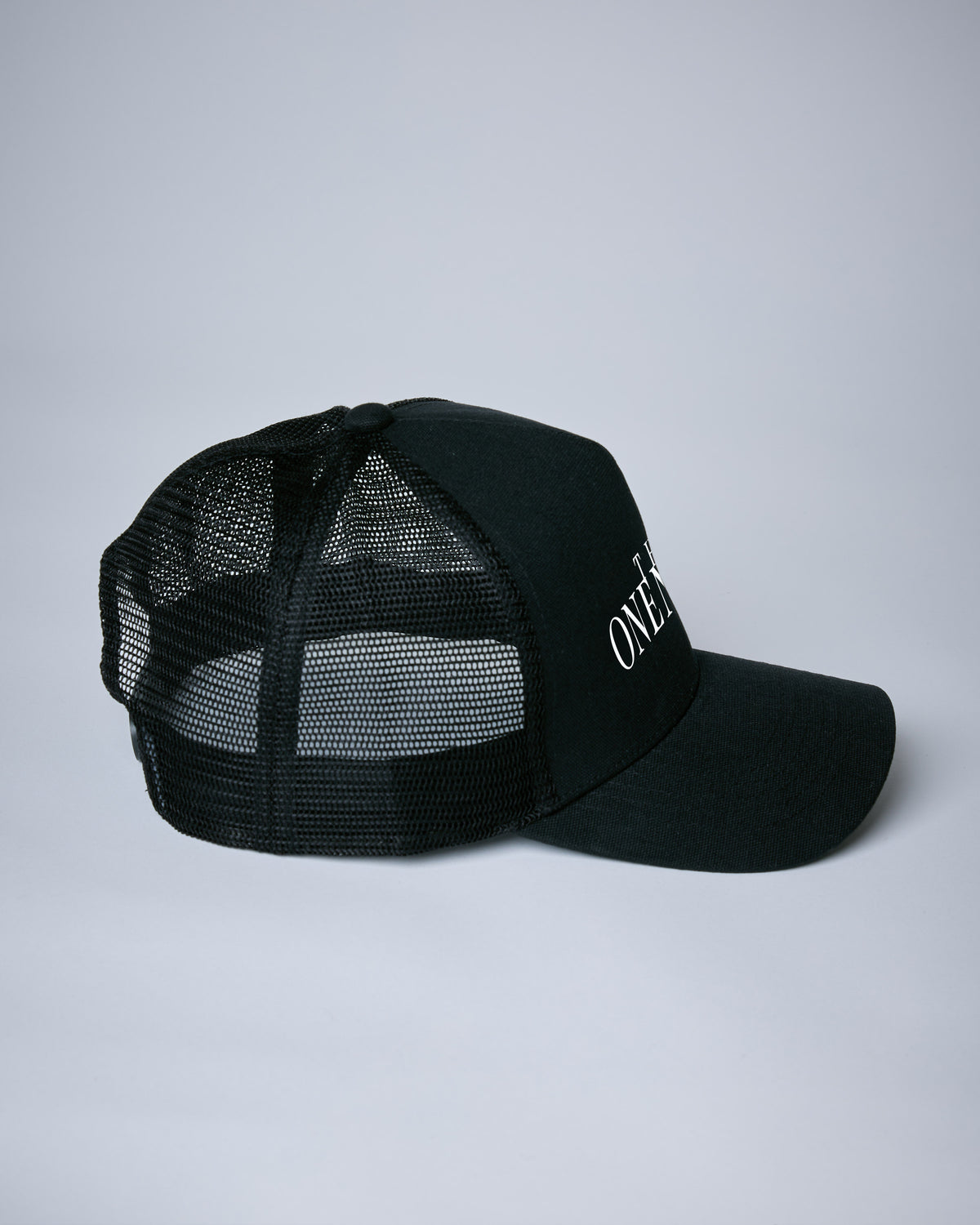 先行予約1-2月入荷予定【THE ONENESS ザ・ワンネス】OJ－ST5105-THEONENESS LOGO Mesh Cap ブラック 10/26締切