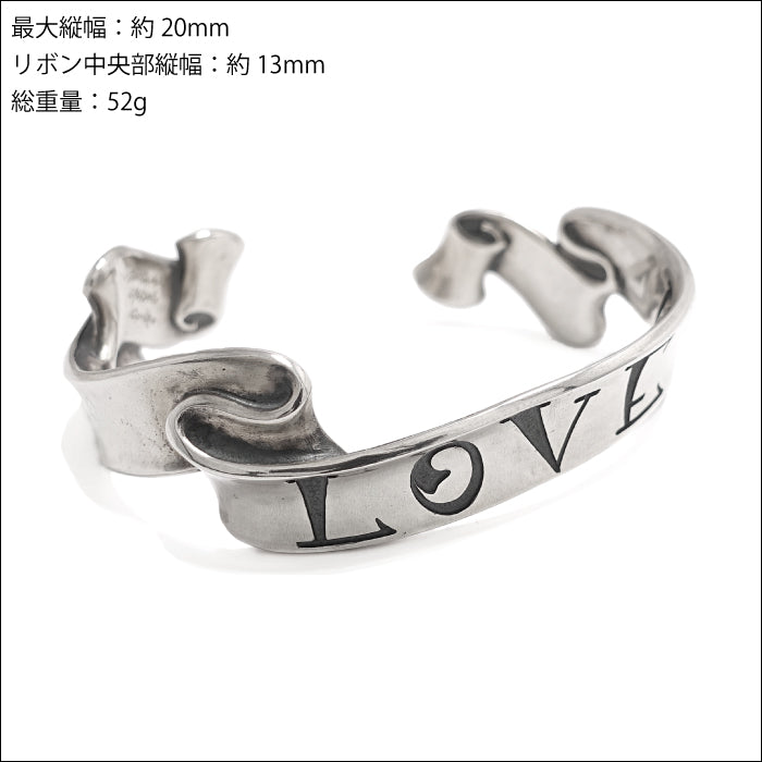 【Rat Race ラットレース】RMVG-1LS Message On Ribbon Bangle LOVE S