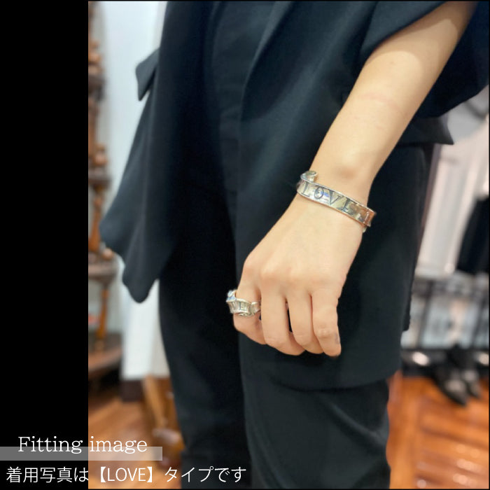 【Rat Race ラットレース】RMVG-1LS Message On Ribbon Bangle LOVE S