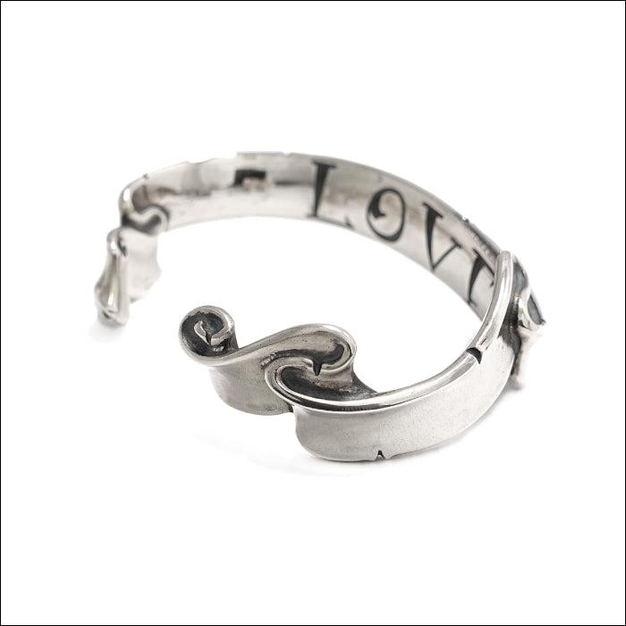【Rat Race ラットレース】RMVG-1L Message On Ribbon Bangle HATE L