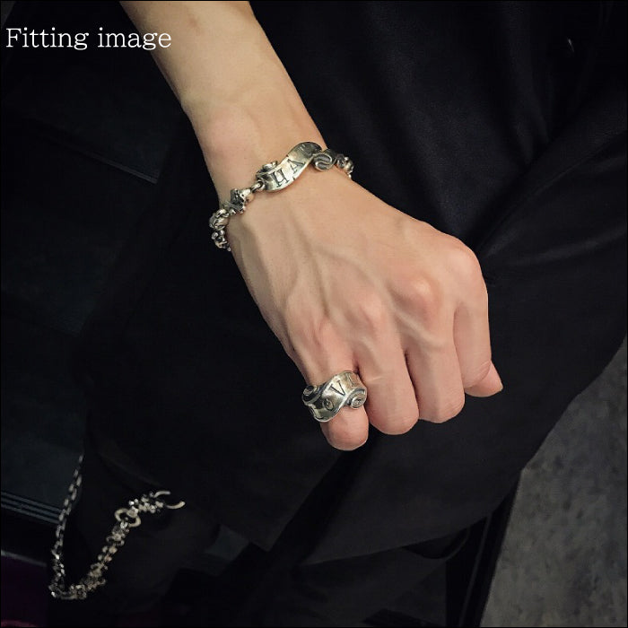 【Rat Race ラットレース】RMCB-1-Hate Message on Ribbon Bracelet CB HATE