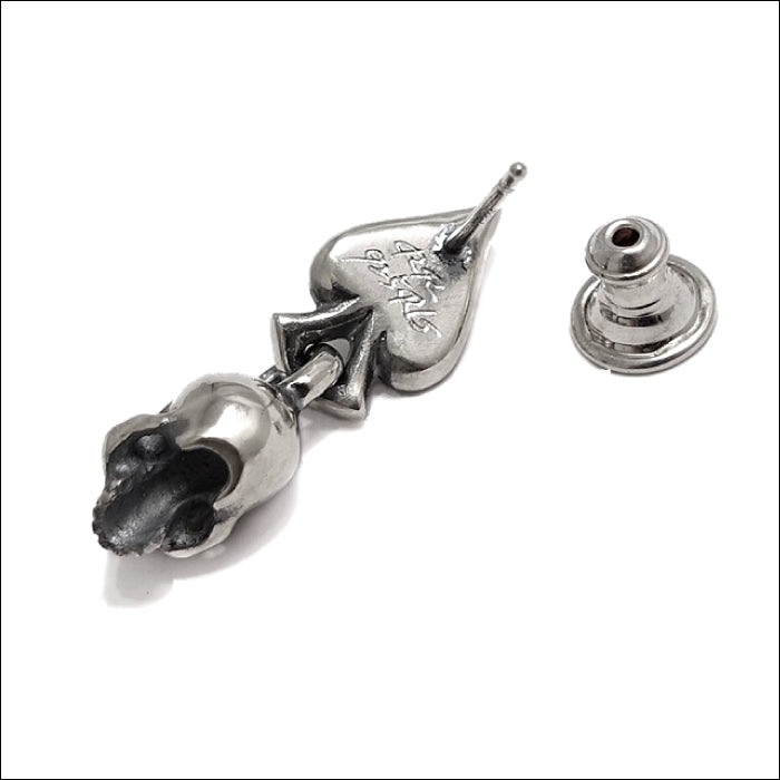 【Rat Race ラットレース】SEP-3 Spade & Skull Pierce スペード＆スカルピアス