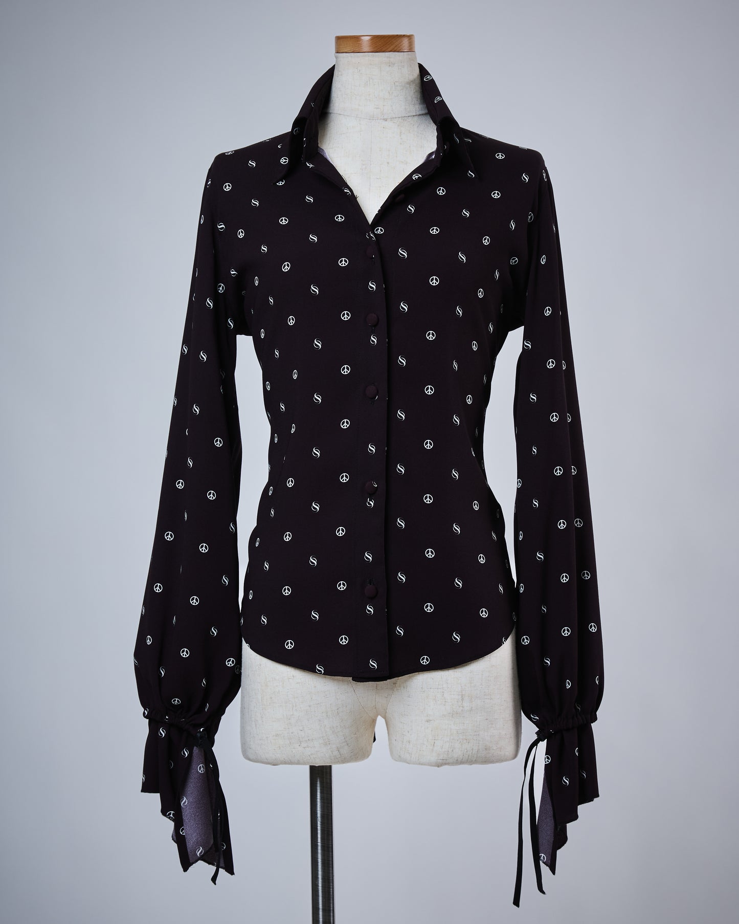 Pre-order [THE ONENESS] OI-OFB05-902 Lace-Up Frill Shirt