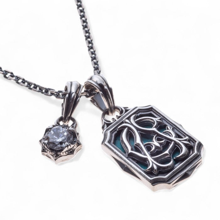 【Artemis Classic アルテミスクラシック】 ACP0377 ダブルモノグラムペンダント 50cmマルチデザインチェーン