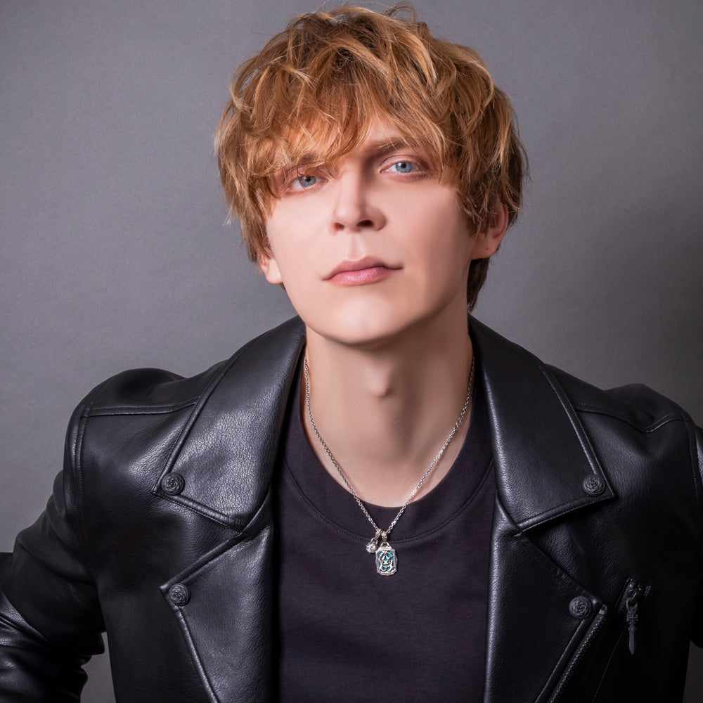 【Artemis Classic アルテミスクラシック】 ACP0377 ダブルモノグラムペンダント 50cmマルチデザインチェーン