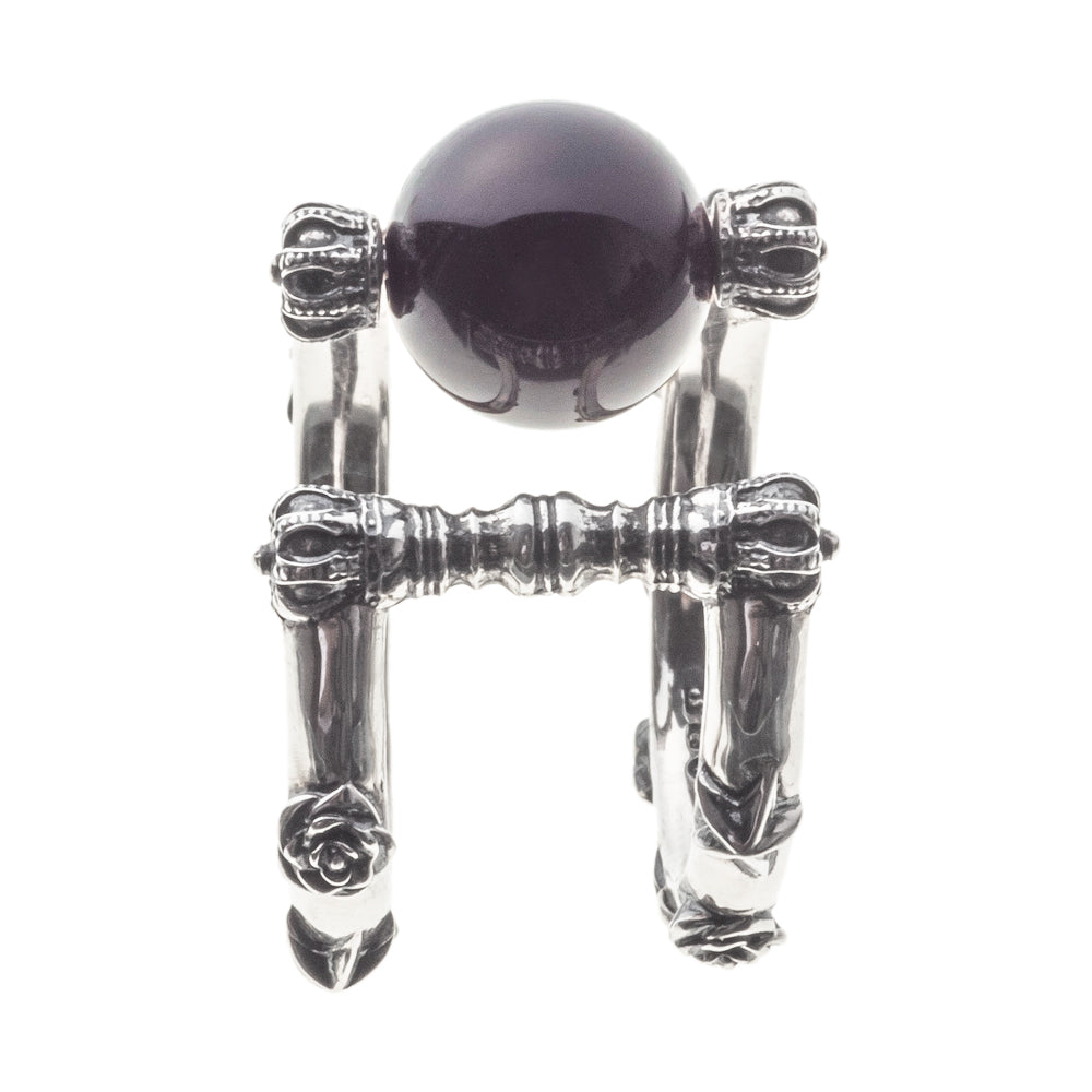 【Artemis Kings アルテミスキングス】AKE0130 オニキスローズスターイヤーカフ