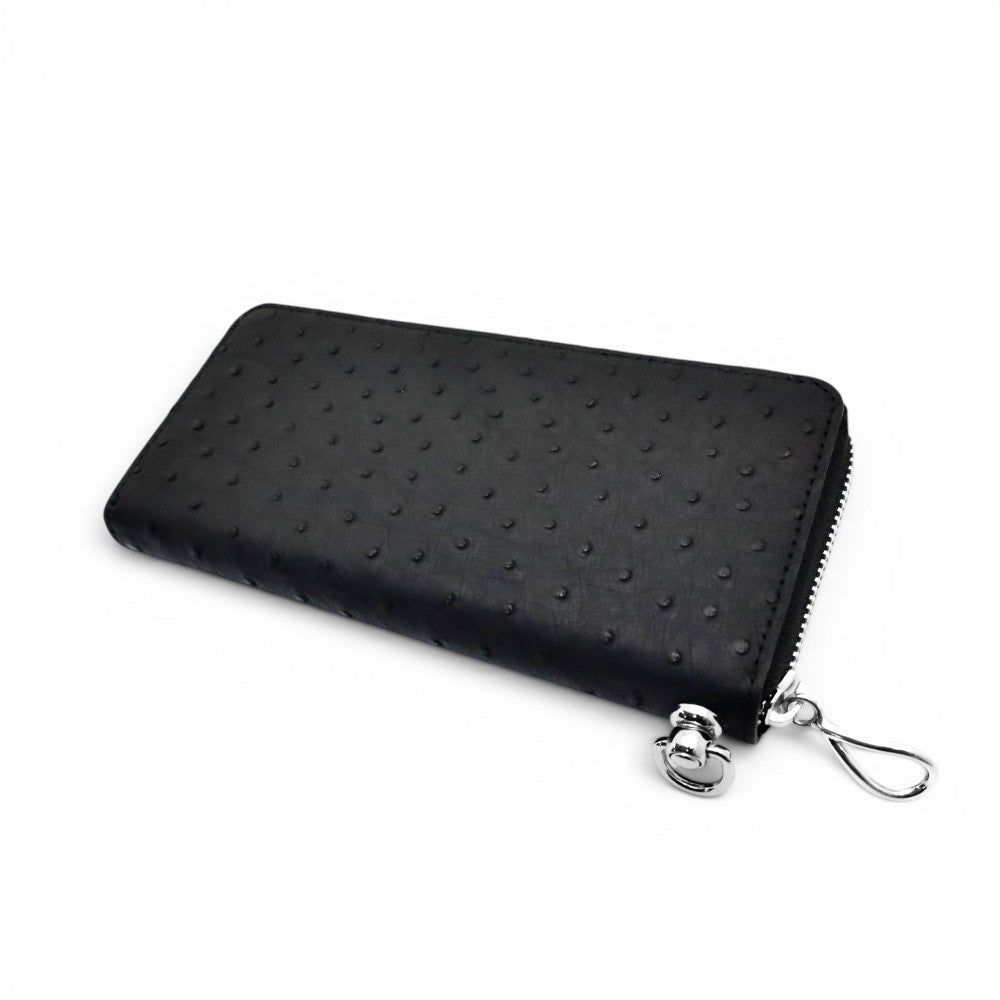2026AW受注商品【GODSIZE ゴッドサイズ】GODSIZE OSTRICH LEATHER ROUND ZIP LONG WALLET / オーストリッチレザー ラウンドジップロングウォレット