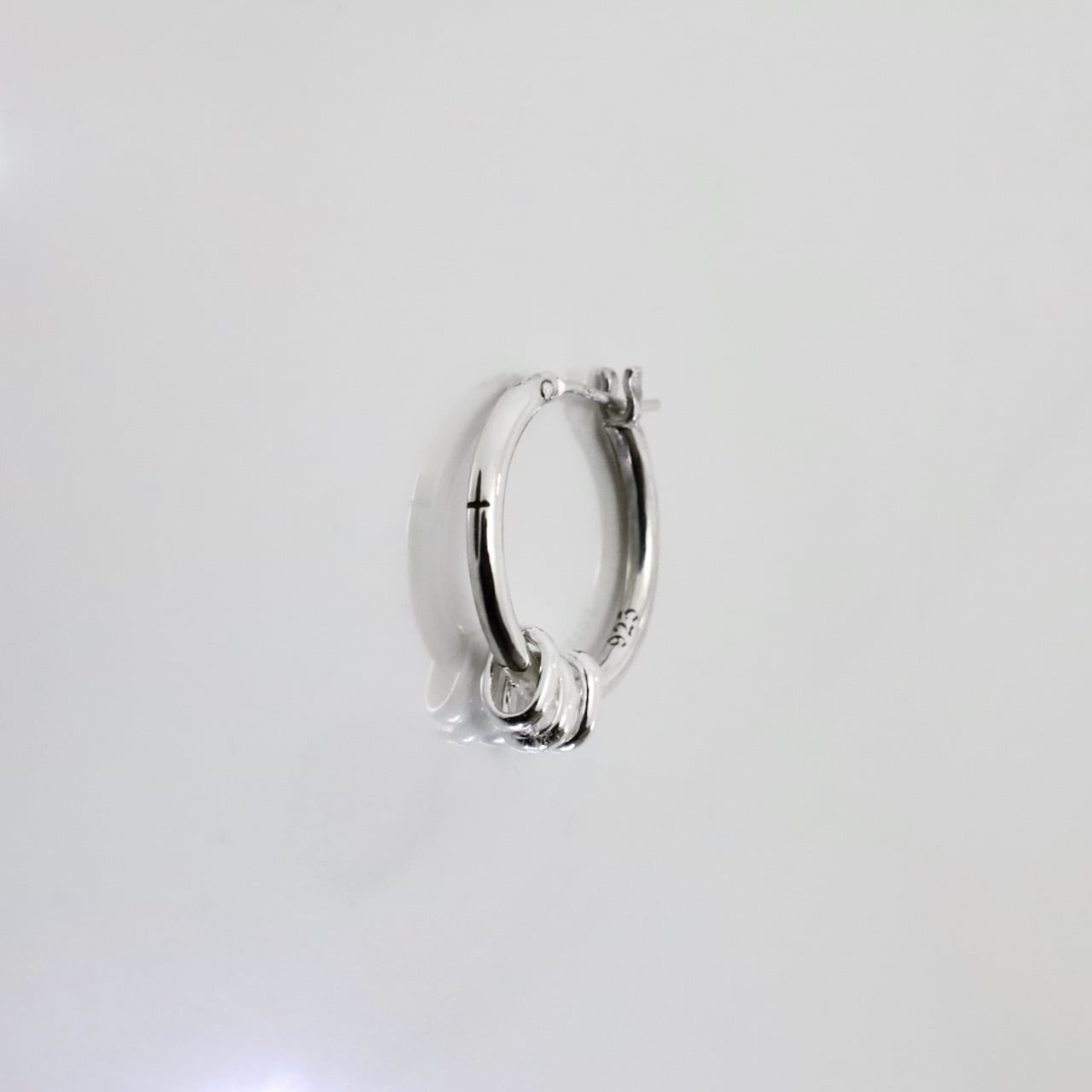 【GODSIZE】THIN HOOP with OVAL/1.8mm
