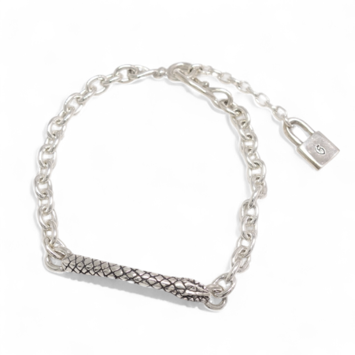 【GODSIZE ゴッドサイズ】GS-CLCB-002 SNAKE CHAIN BRACELET / スネークチェーンブレスレット