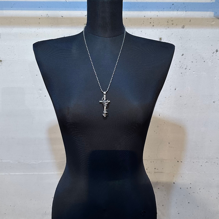 【GODSIZE ゴッドサイズ】GS680PD THORNY CROSS [LARGE] PENDANT / ソーニークロスLペンダント