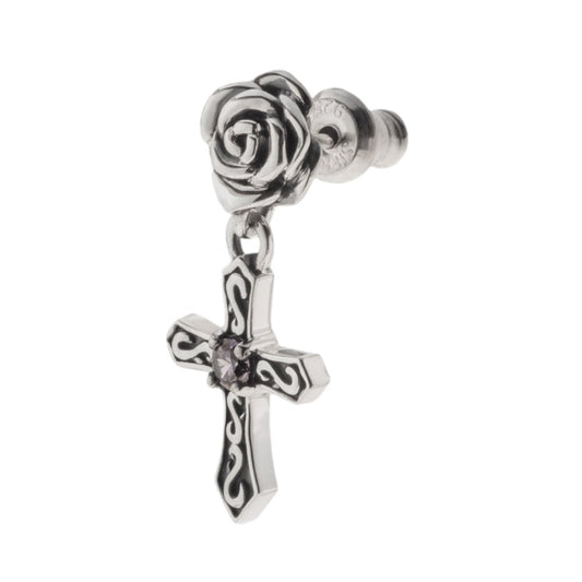 【Artemis Kings アルテミスキングス】AKE0081 ローズクロスドロップピアス