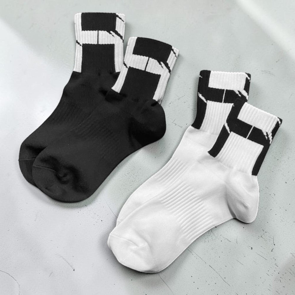 【kiryuyrik キリュウキリュウ】KW-SKS01-CROSS white black 2色展開 Socks ソックス