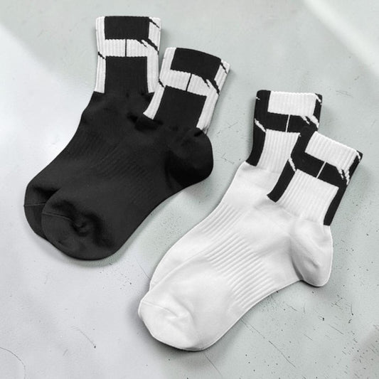 【kiryuyrik キリュウキリュウ】KW-SKS01-CROSS white black 2色展開 Socks ソックス