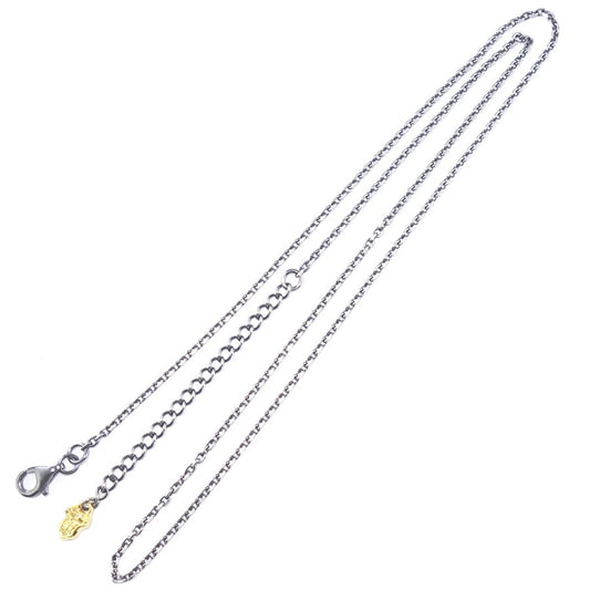 【Artemis Classic アルテミスクラシック】 ACCN0069 4面カットあずきシルバーチェーン1.5mm 燻し